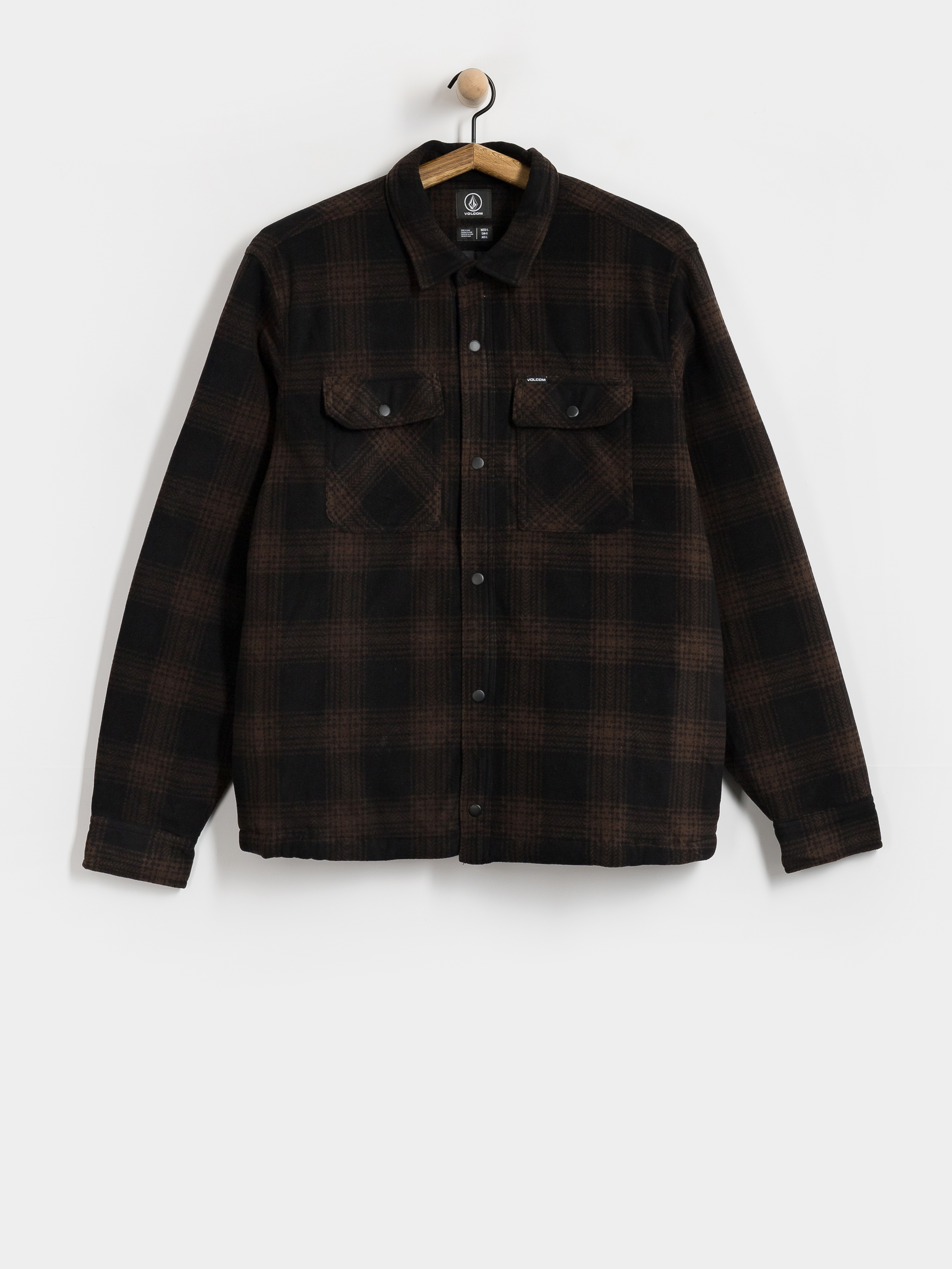 Mikina s kapucí Volcom Bowered II HD (cacao)