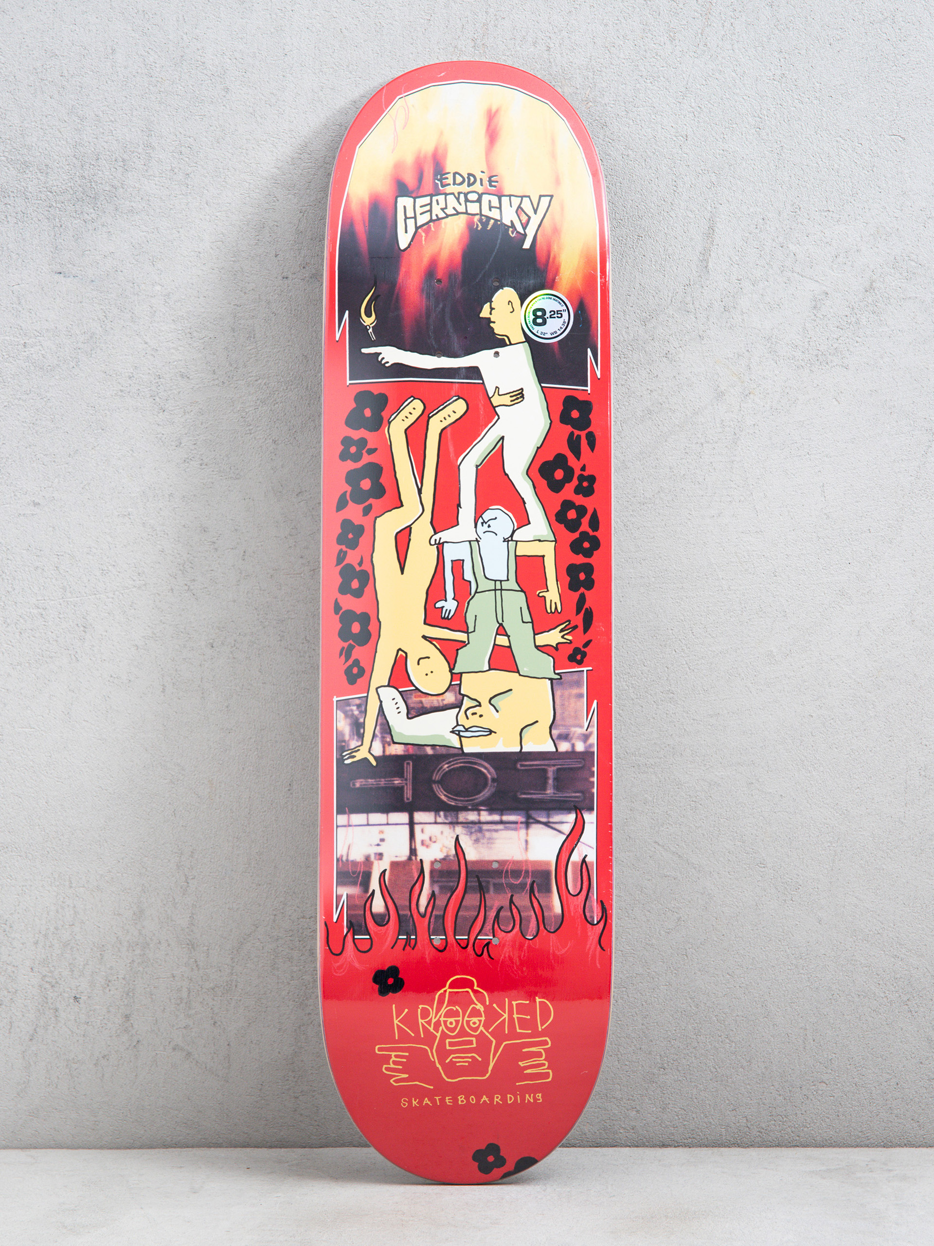 Deska Krooked Cernicky Hot (red)