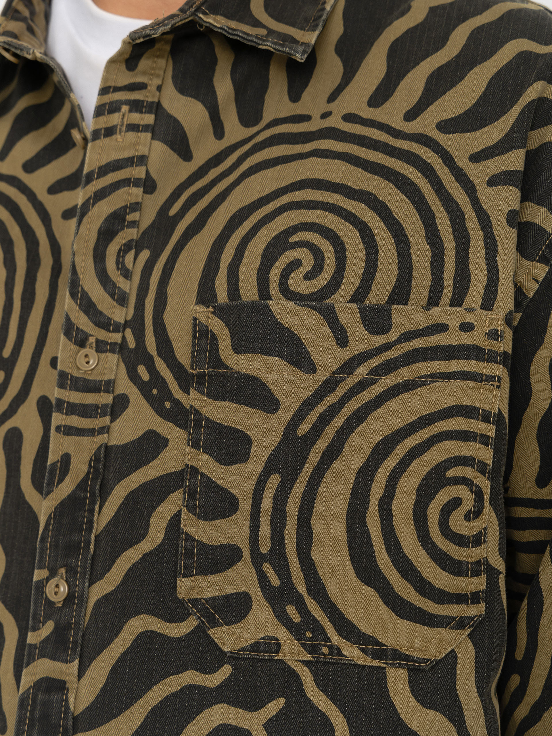 Košile Vans Martinez Cotton Overshirt (faded black)
