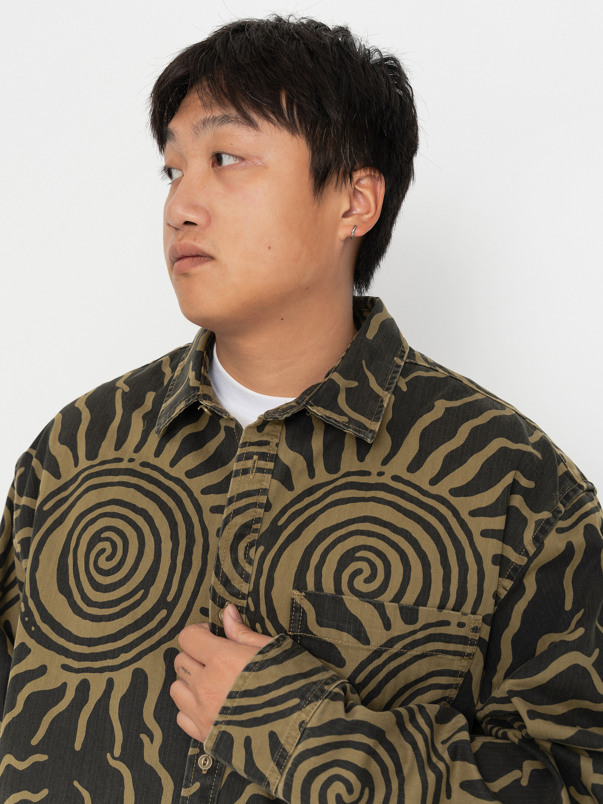 Košile Vans Martinez Cotton Overshirt (faded black)