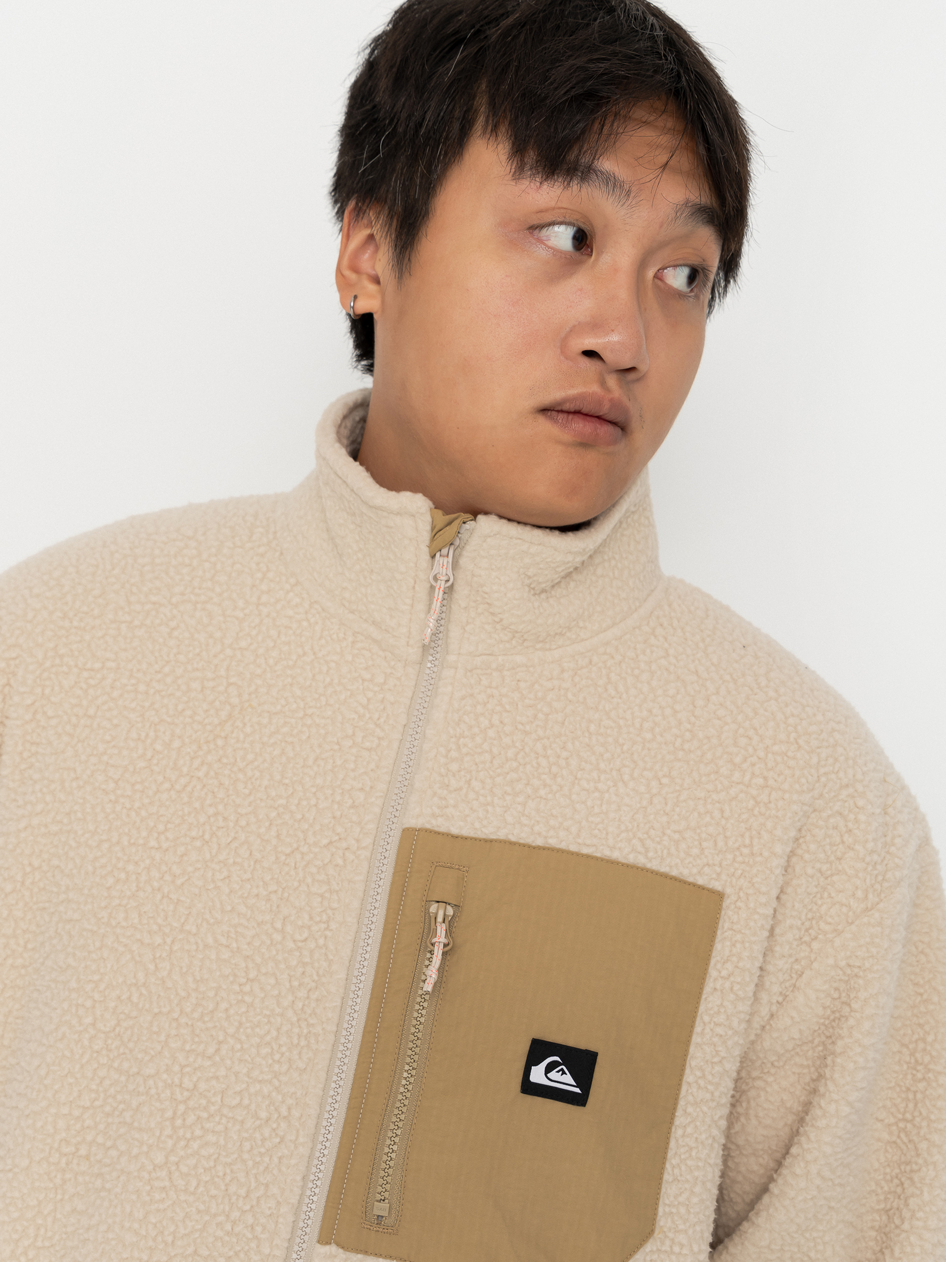 Pánský Fleecová mikina Quiksilver Clean Coast Fz (peyote)