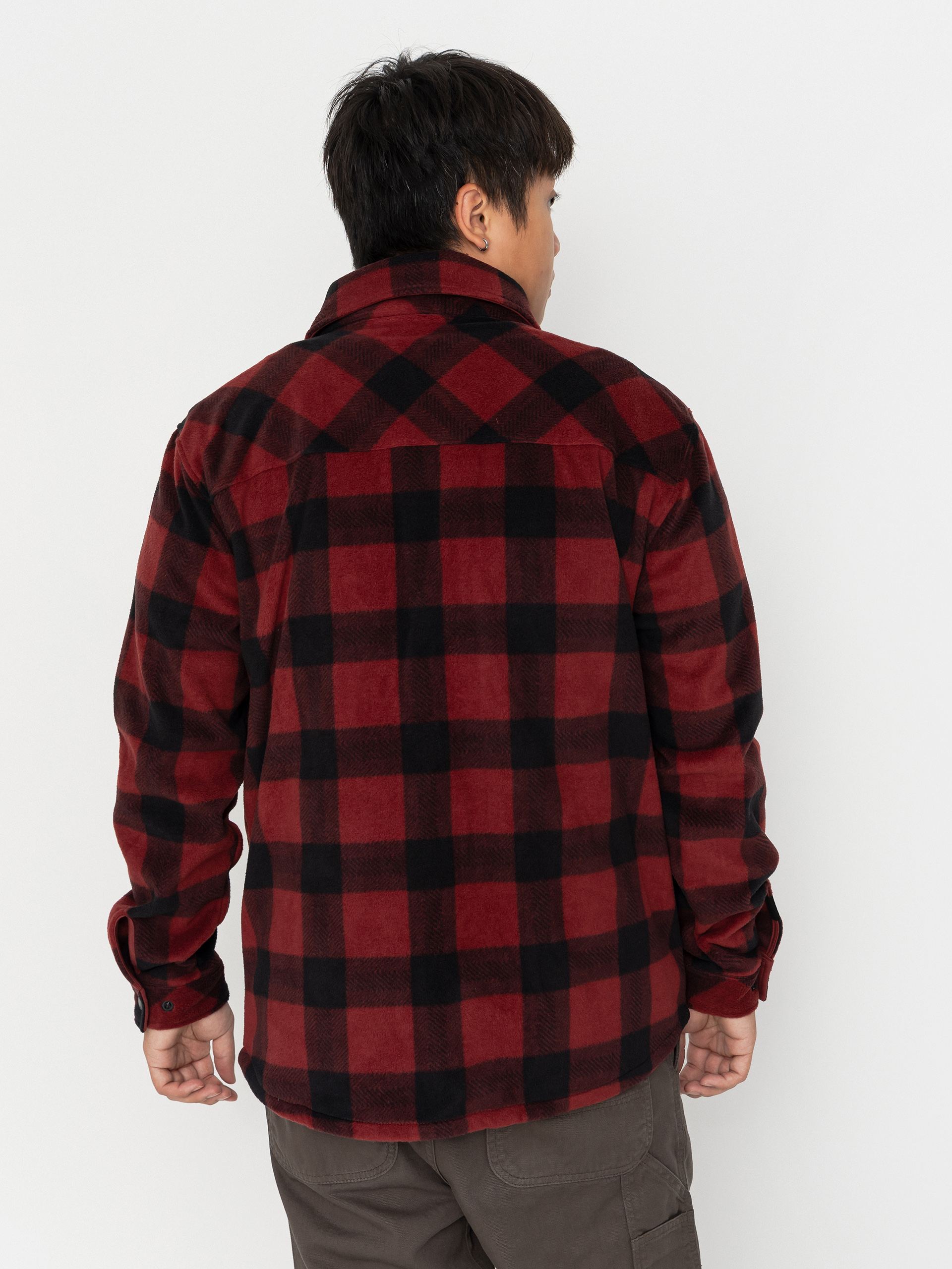 Pánský Fleecová mikina Quiksilver Venture Polar Fleece Shirt (venture polar oxblood)