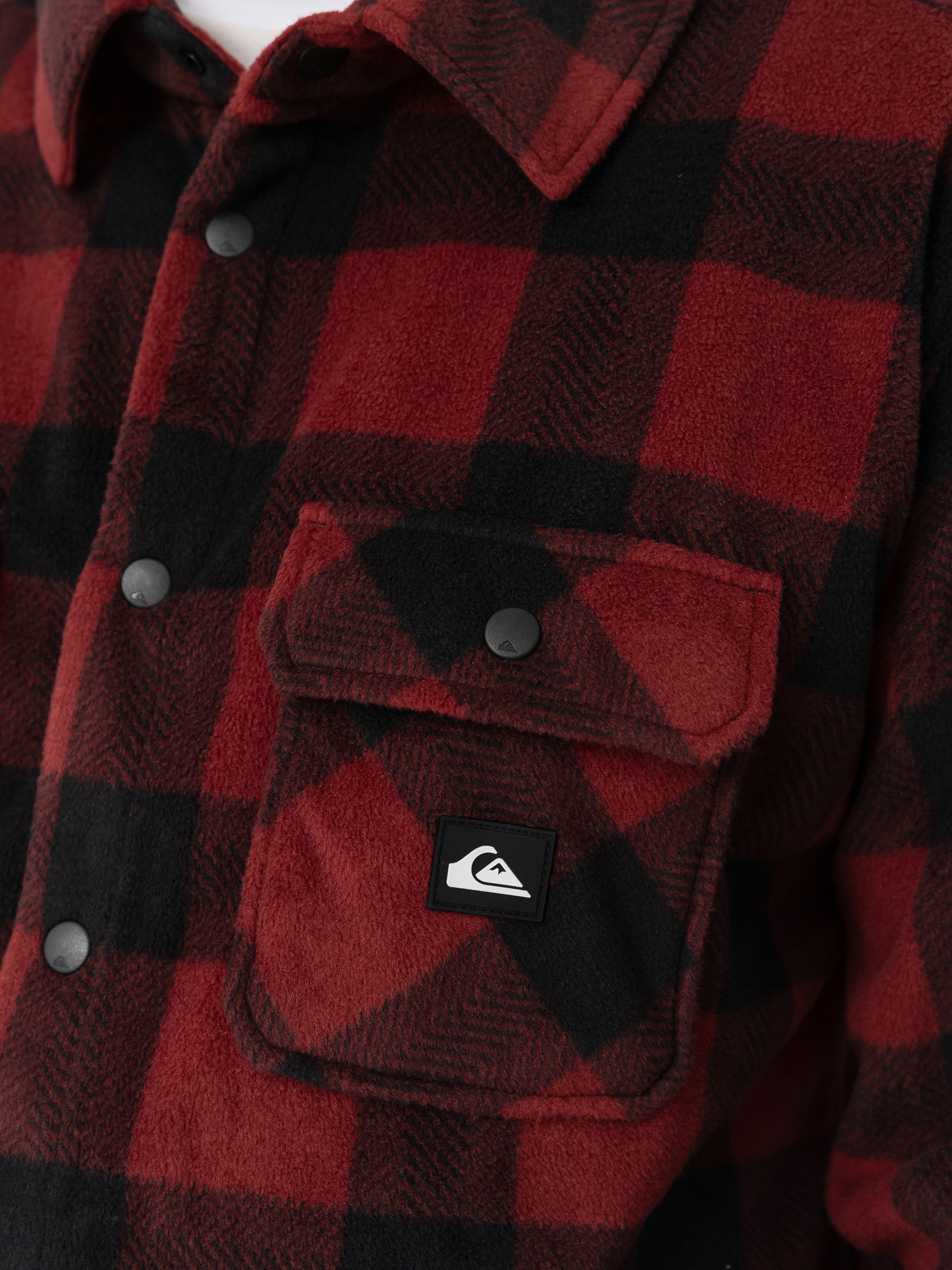 Pánský Fleecová mikina Quiksilver Venture Polar Fleece Shirt (venture polar oxblood)