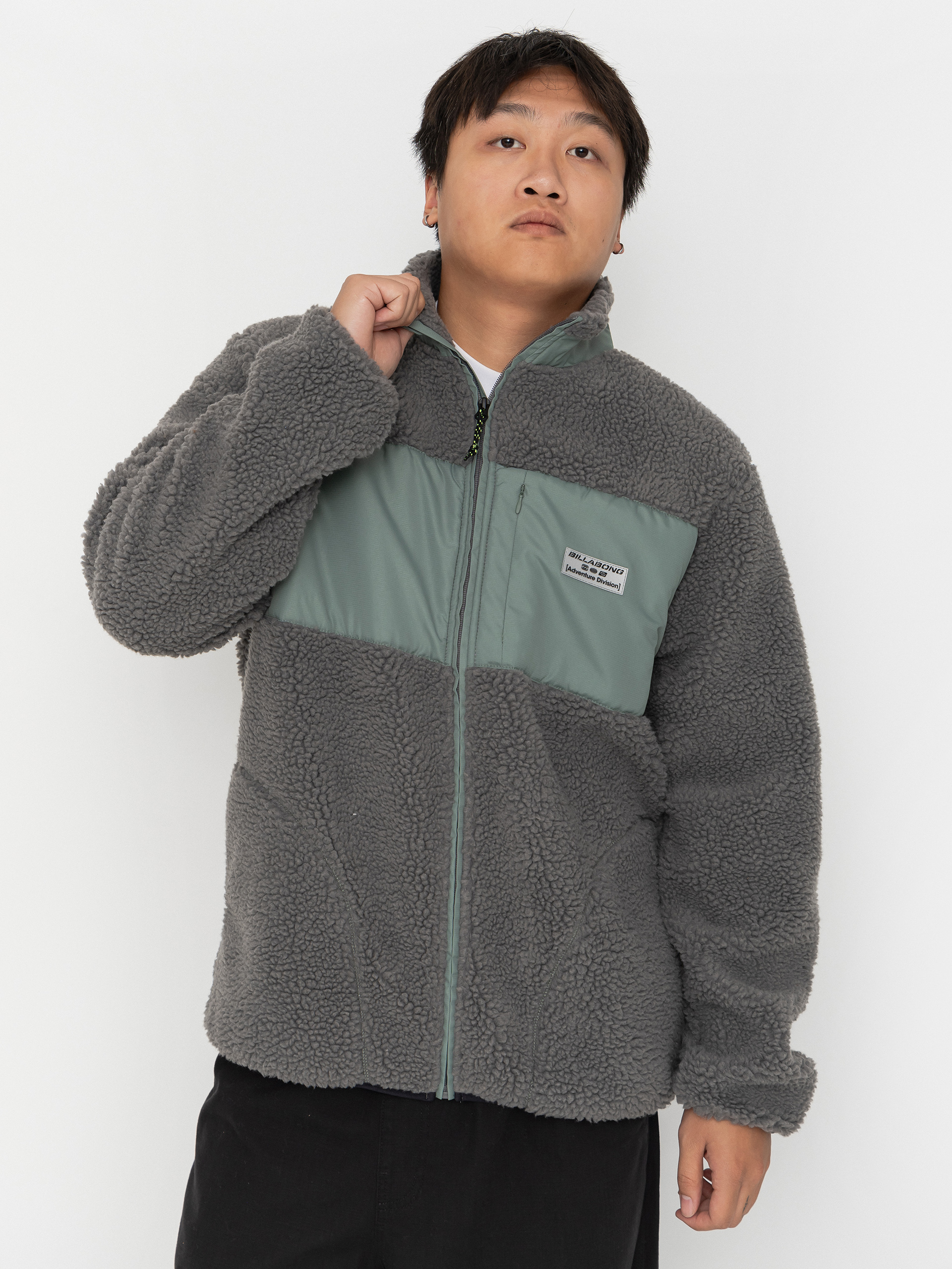 Fleecová mikina Billabong Canyon Trail Zip (pewter)