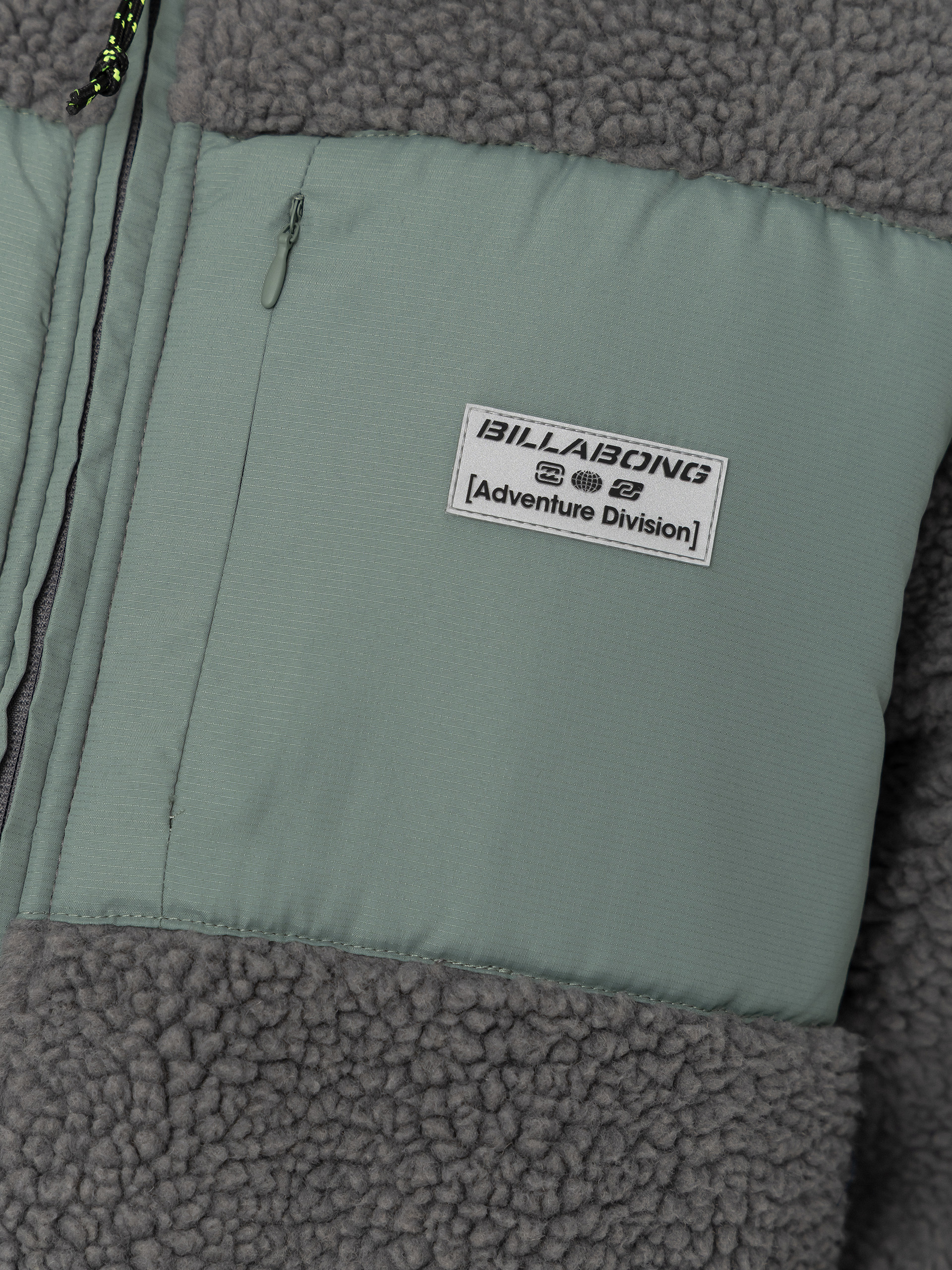 Pánský Fleecová mikina Billabong Canyon Trail Zip (pewter)