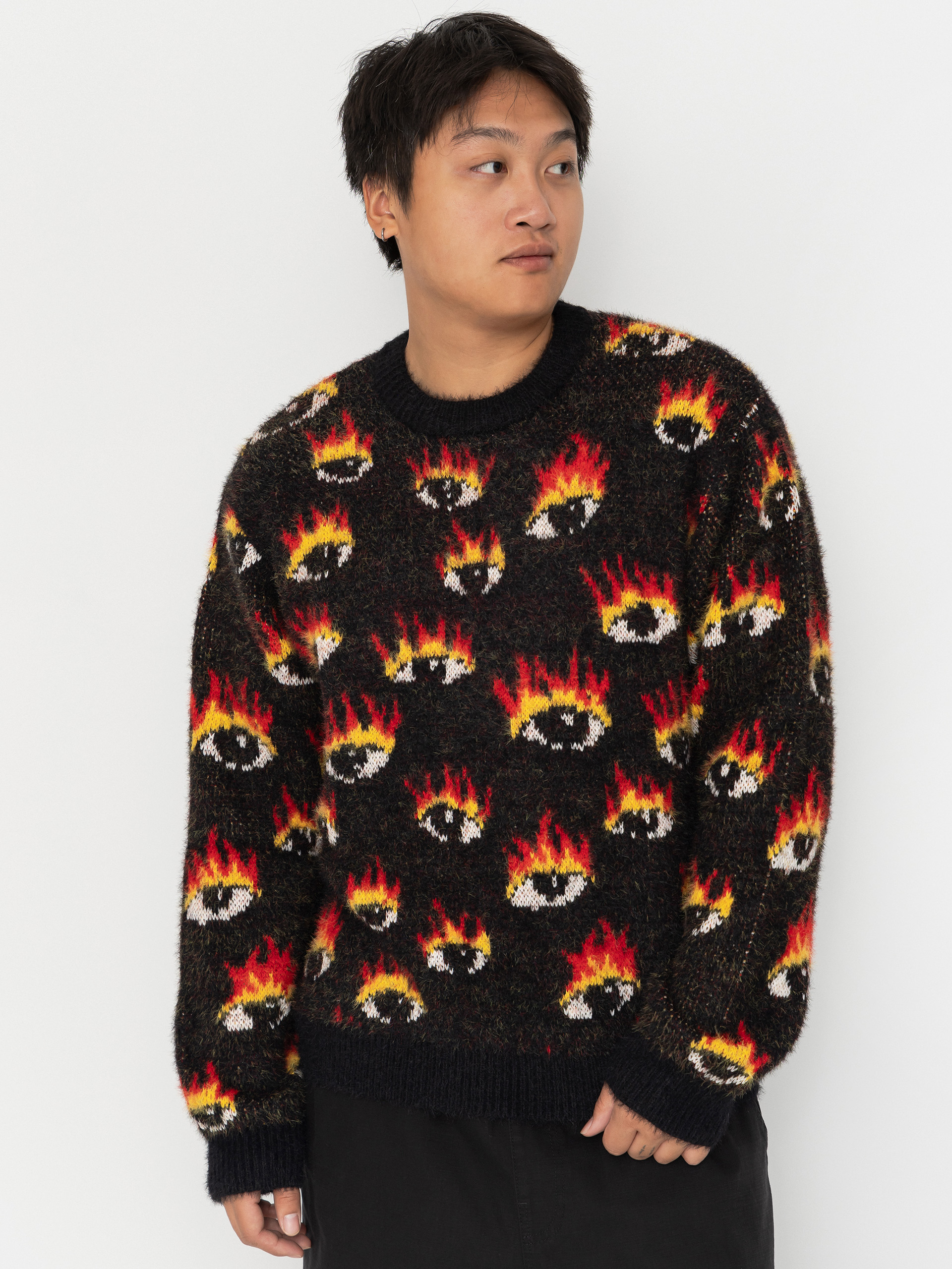 Svetr Volcom Fa Ozzy Eyes (black)