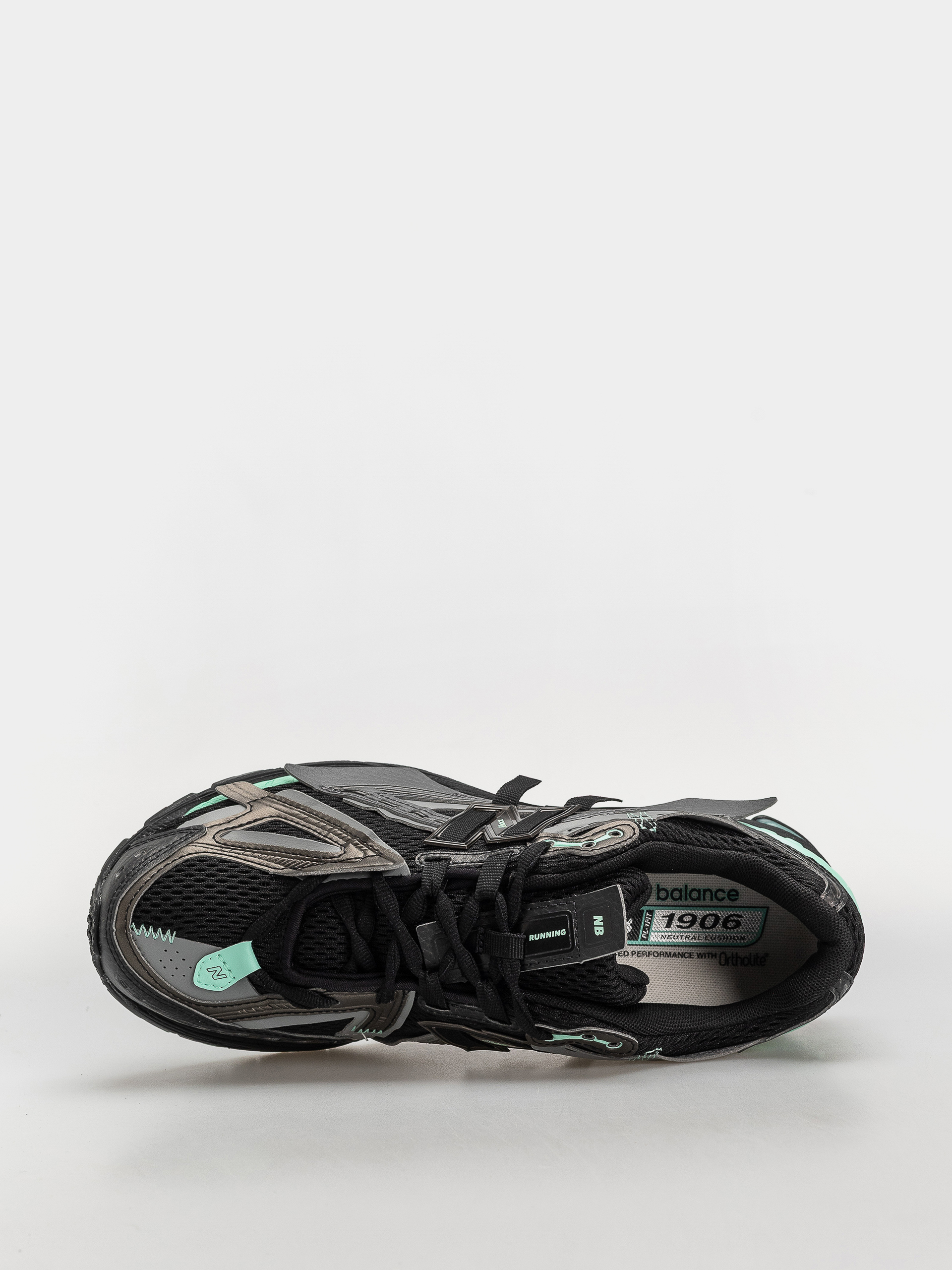 Boty New Balance 1906 (black/bright mint)