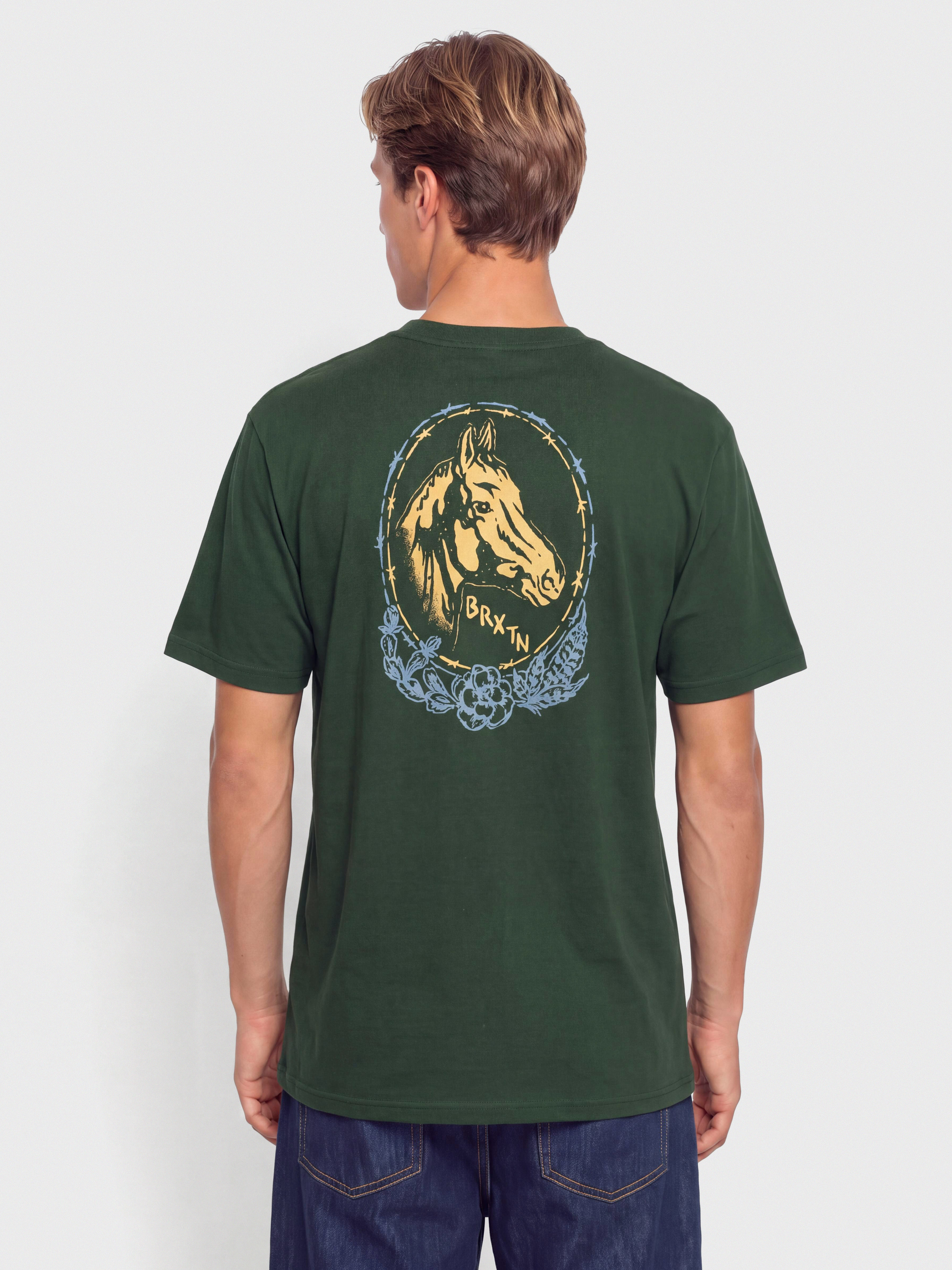 Tričko Brixton Marley Stnd (forest green)