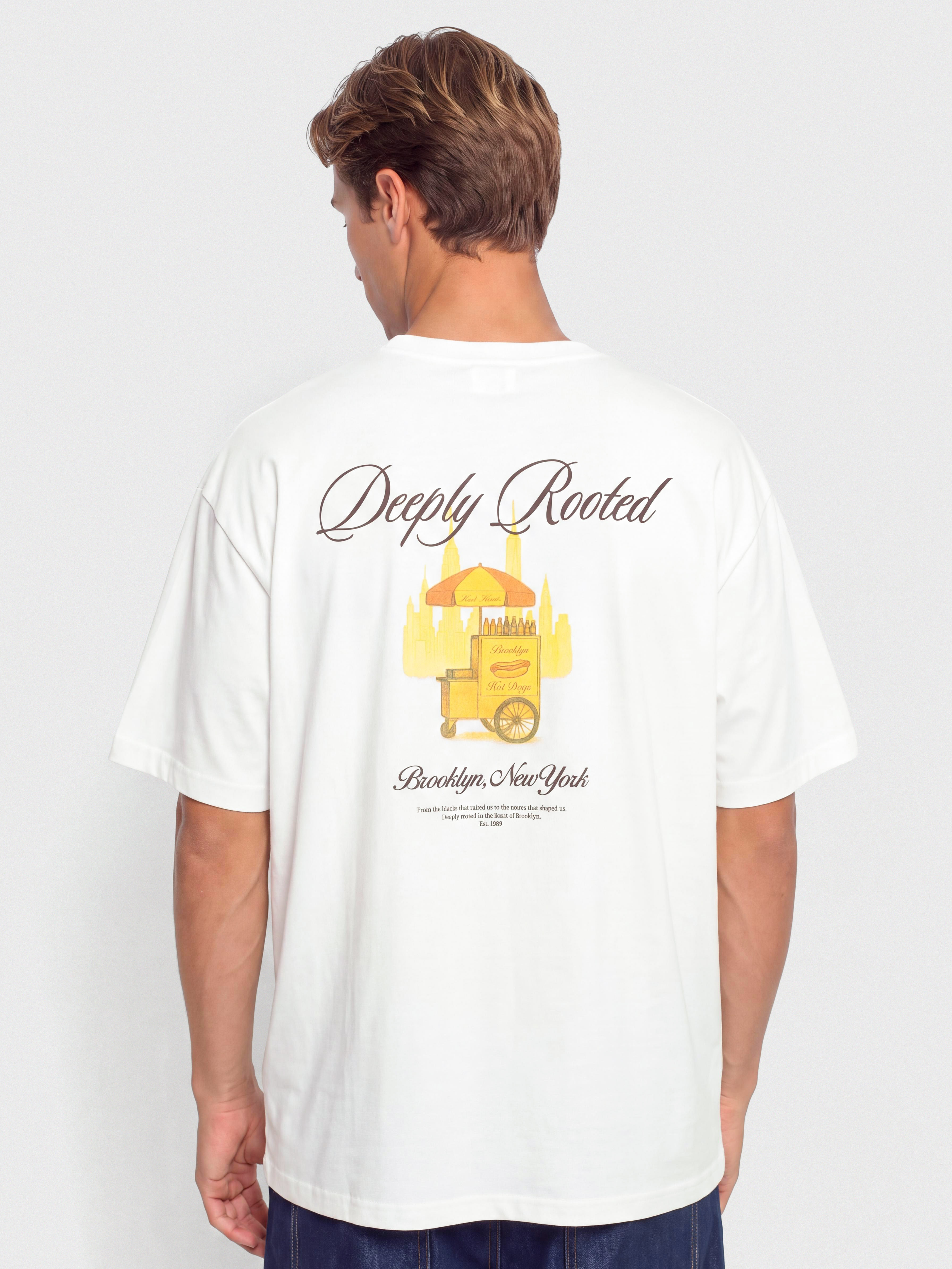 Tričko Karl Kani Signature Hot Dog Oversized (white)