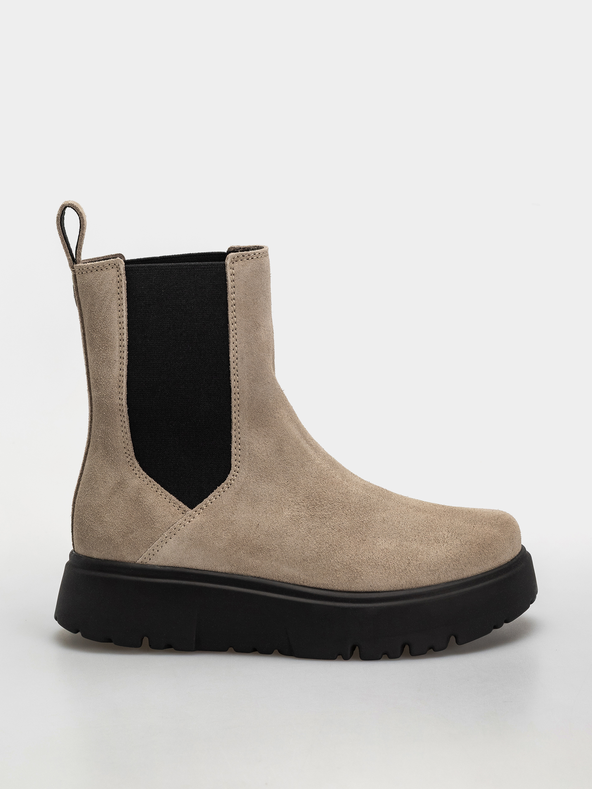 Boty Birkenstock Theda Chelsea Suede Leather Narrow Wmn (taupe)