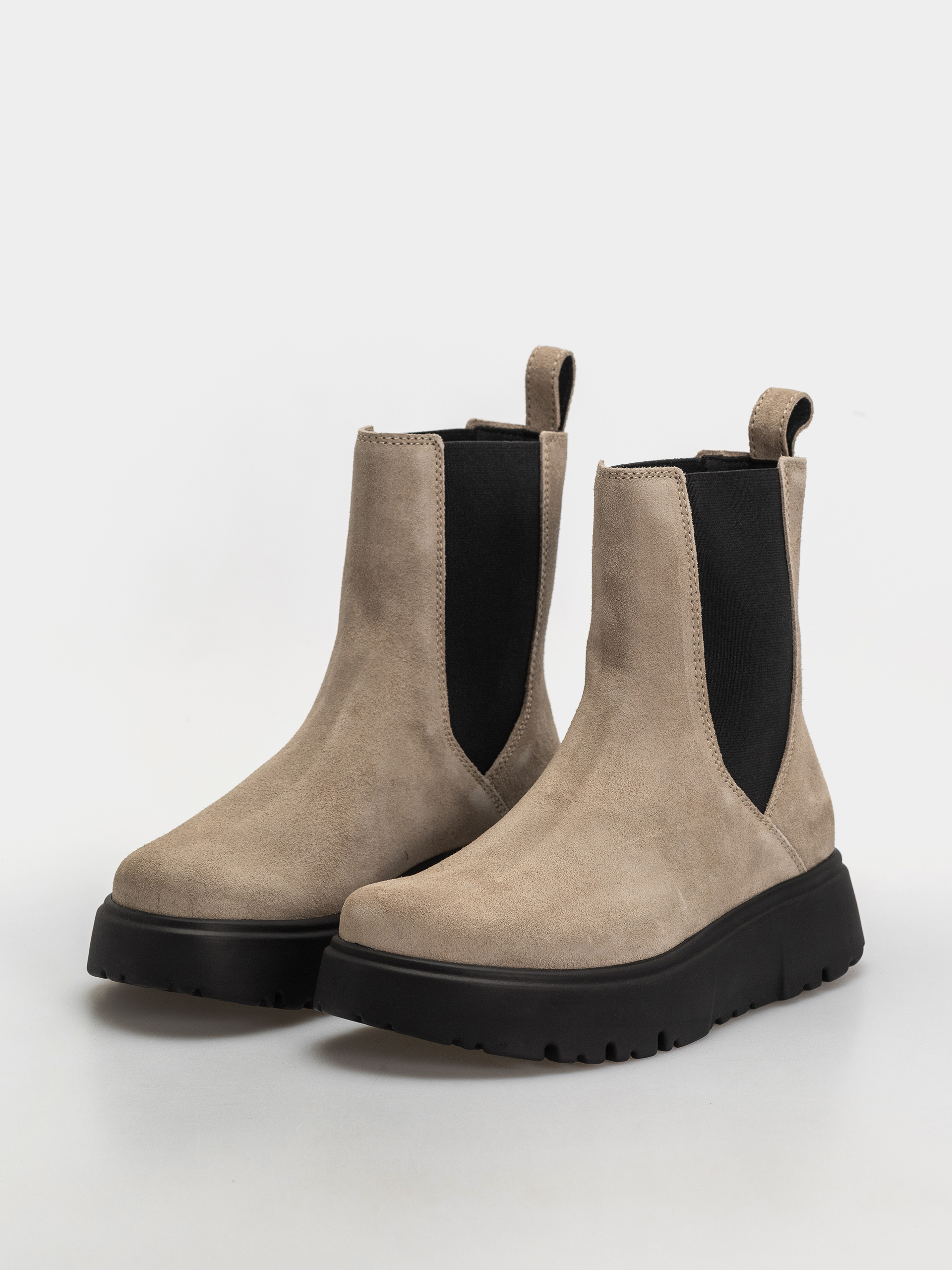 Boty Birkenstock Theda Chelsea Suede Leather Narrow Wmn (taupe)