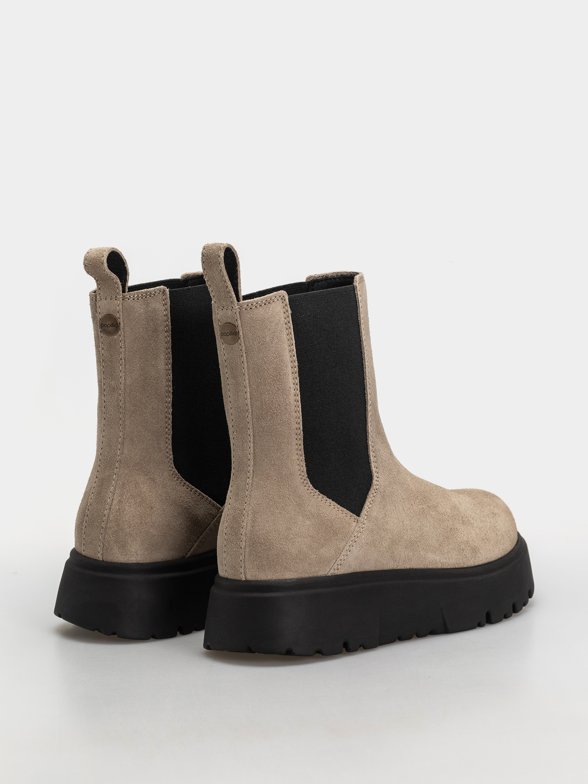 Boty Birkenstock Theda Chelsea Suede Leather Narrow Wmn (taupe)