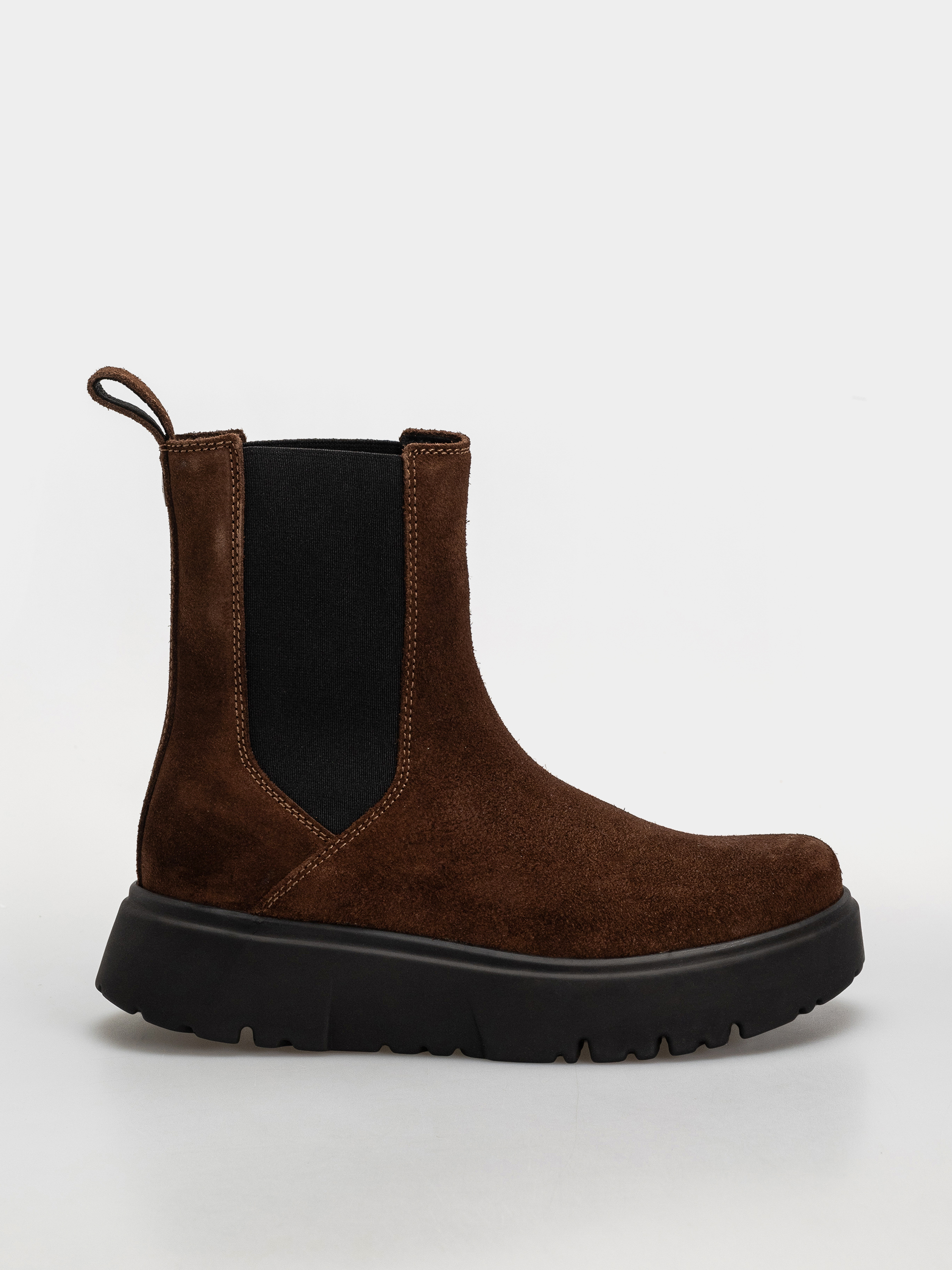 Boty Birkenstock Theda Chelsea Suede Leather Narrow Wmn (carafe)