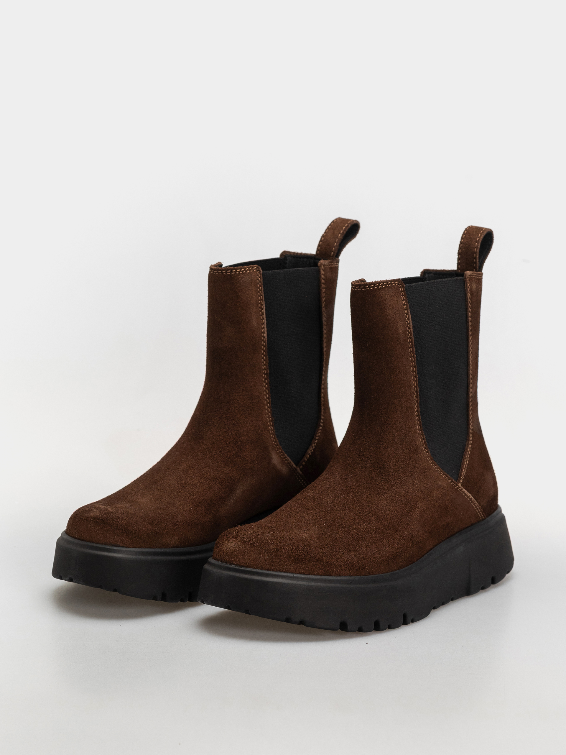 Boty Birkenstock Theda Chelsea Suede Leather Narrow Wmn (carafe)