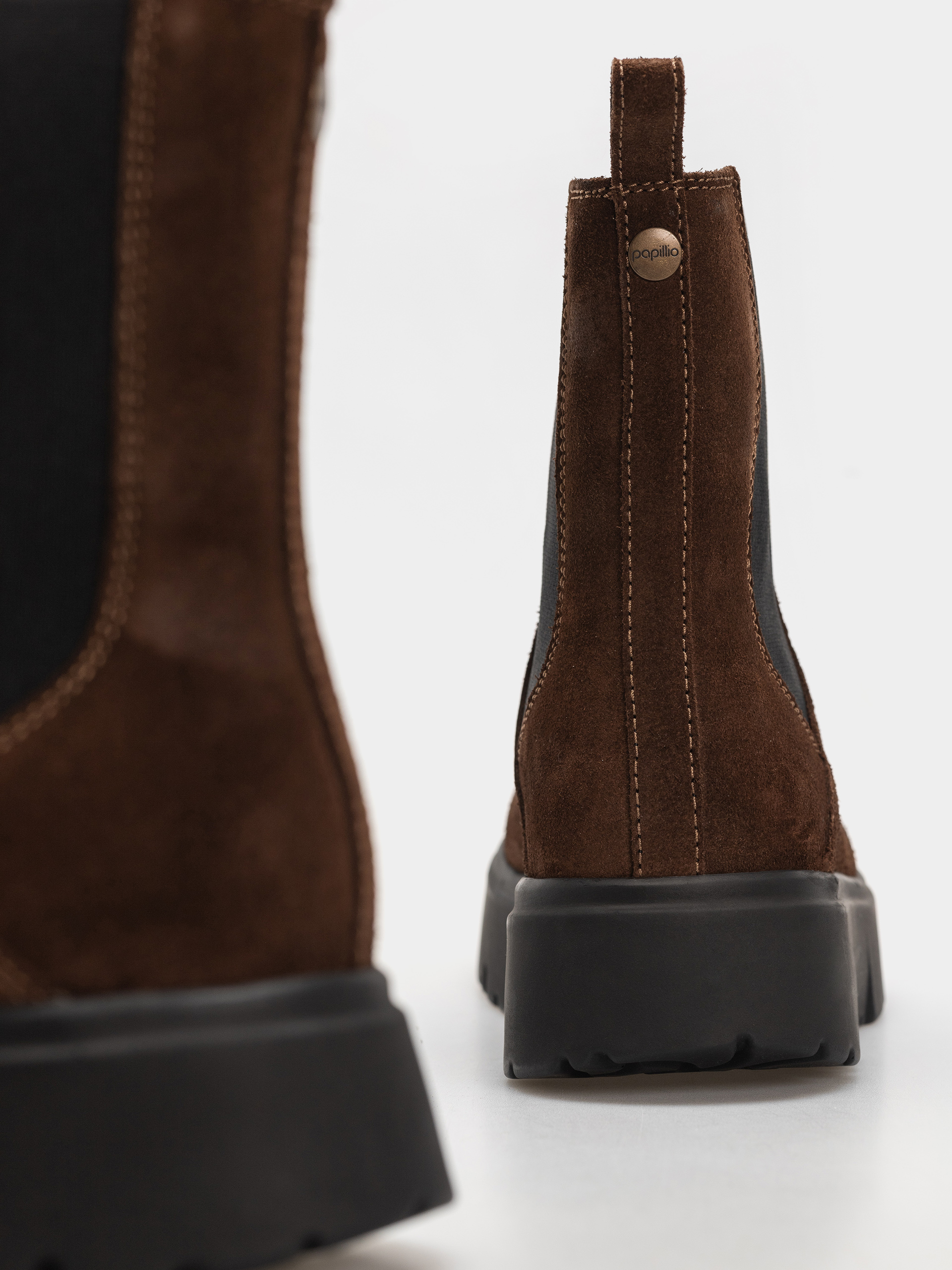 Boty Birkenstock Theda Chelsea Suede Leather Narrow Wmn (carafe)