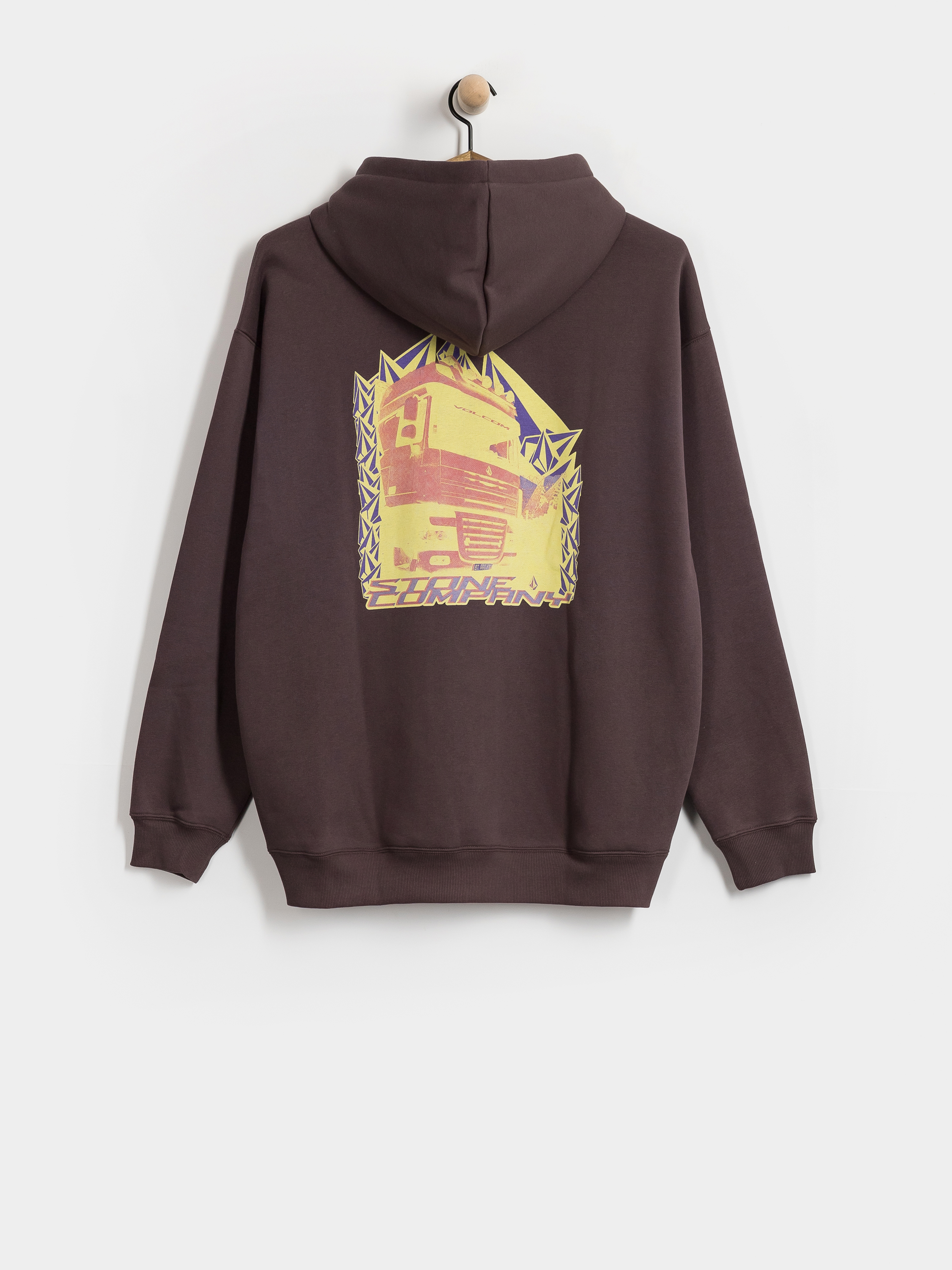 Mikina s kapucí Volcom Stone Convoyer HD (raisin)