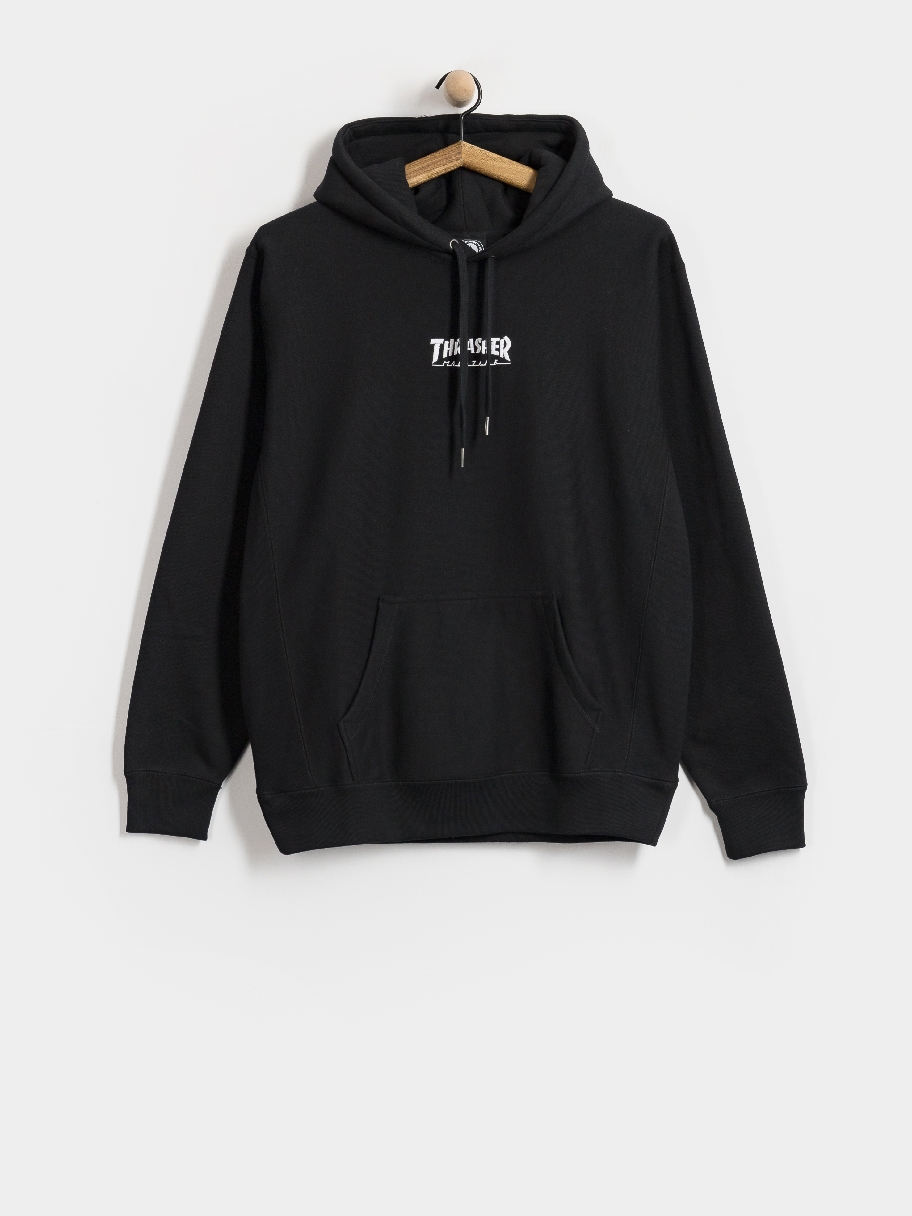 Mikina s kapucí Thrasher Heavyweight Embroidered Mag Logo HD (black)