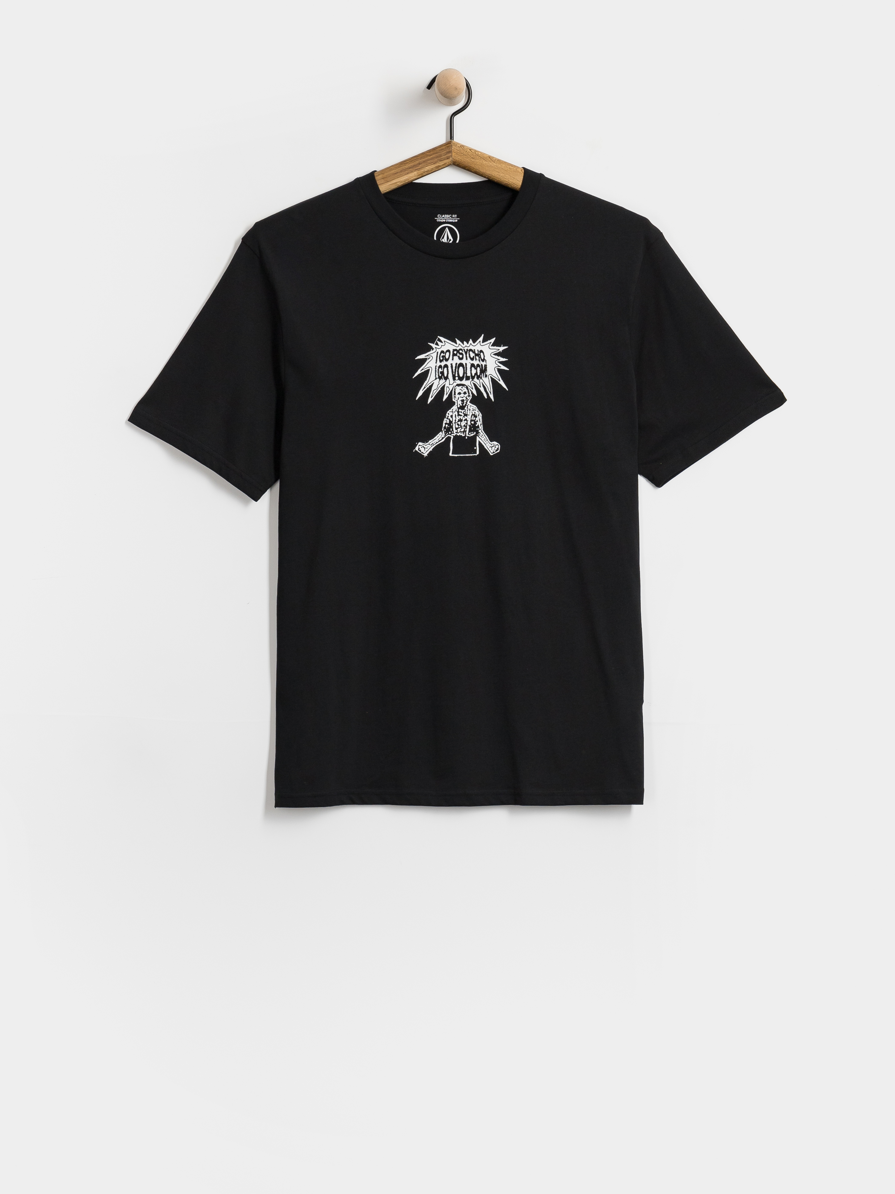 Tričko Volcom I Go Psycho Bsc (black)