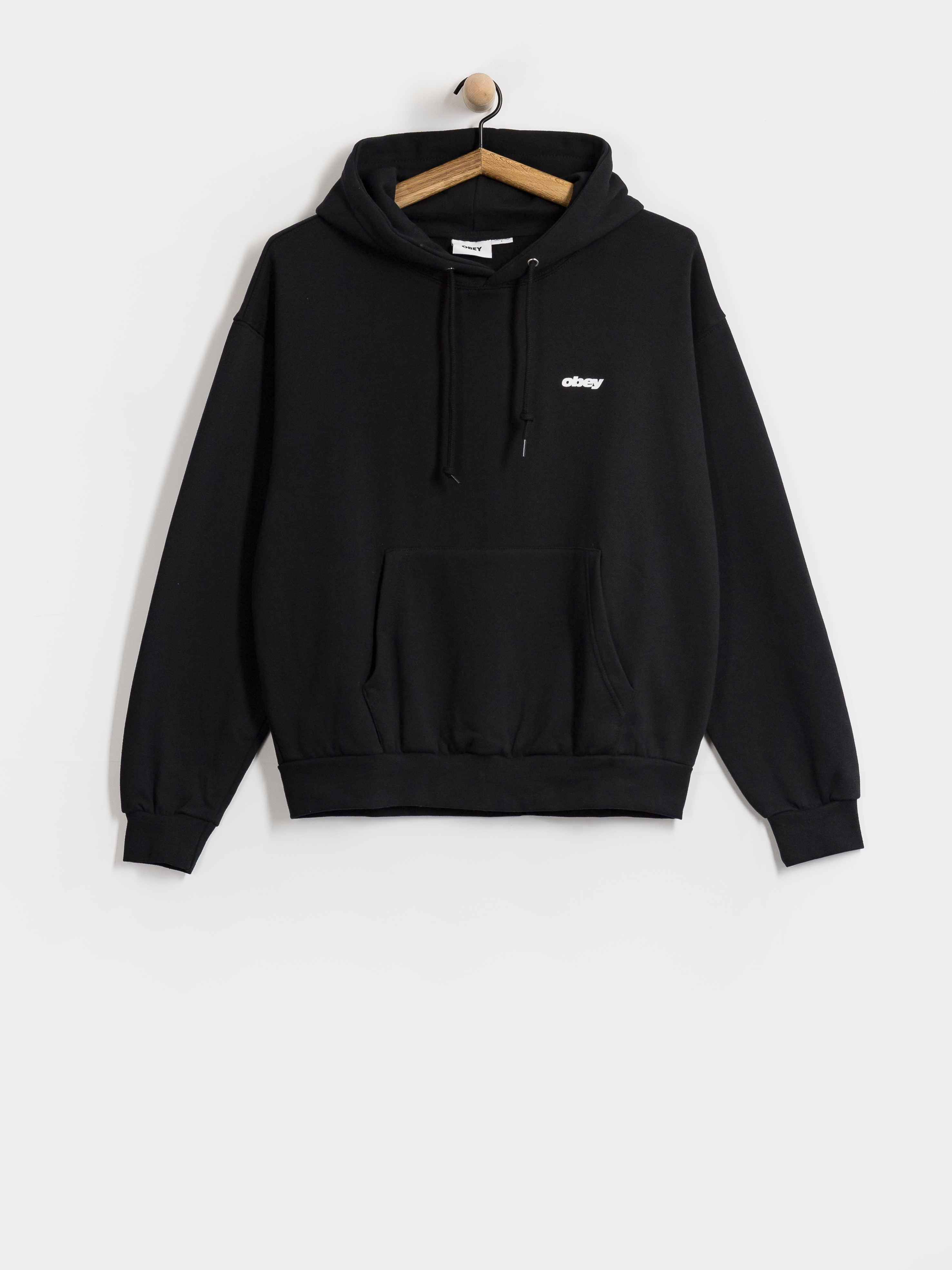 Mikina s kapucí OBEY League HD (black)