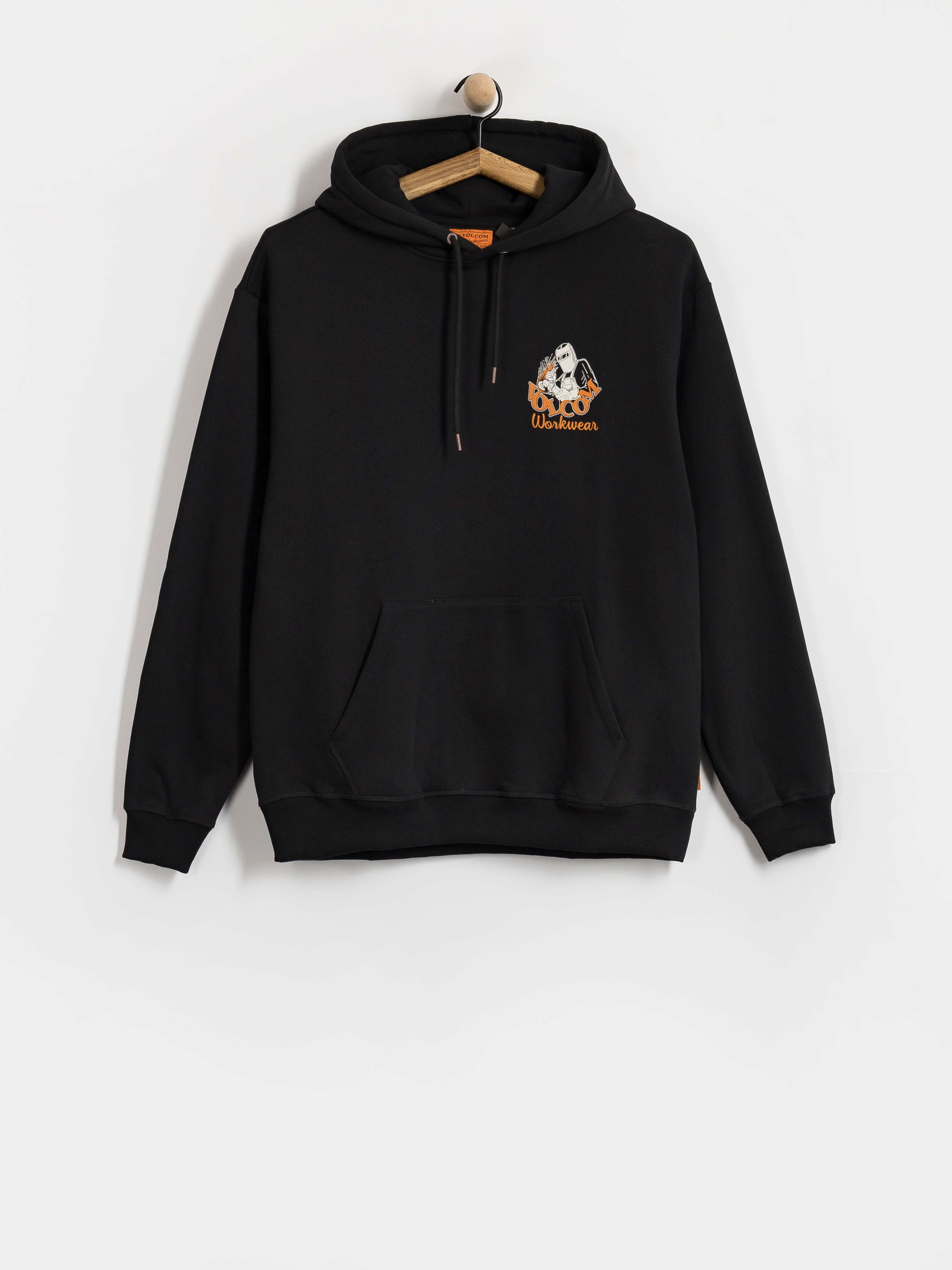 Mikina s kapucí Volcom Always Grinding HD (black)