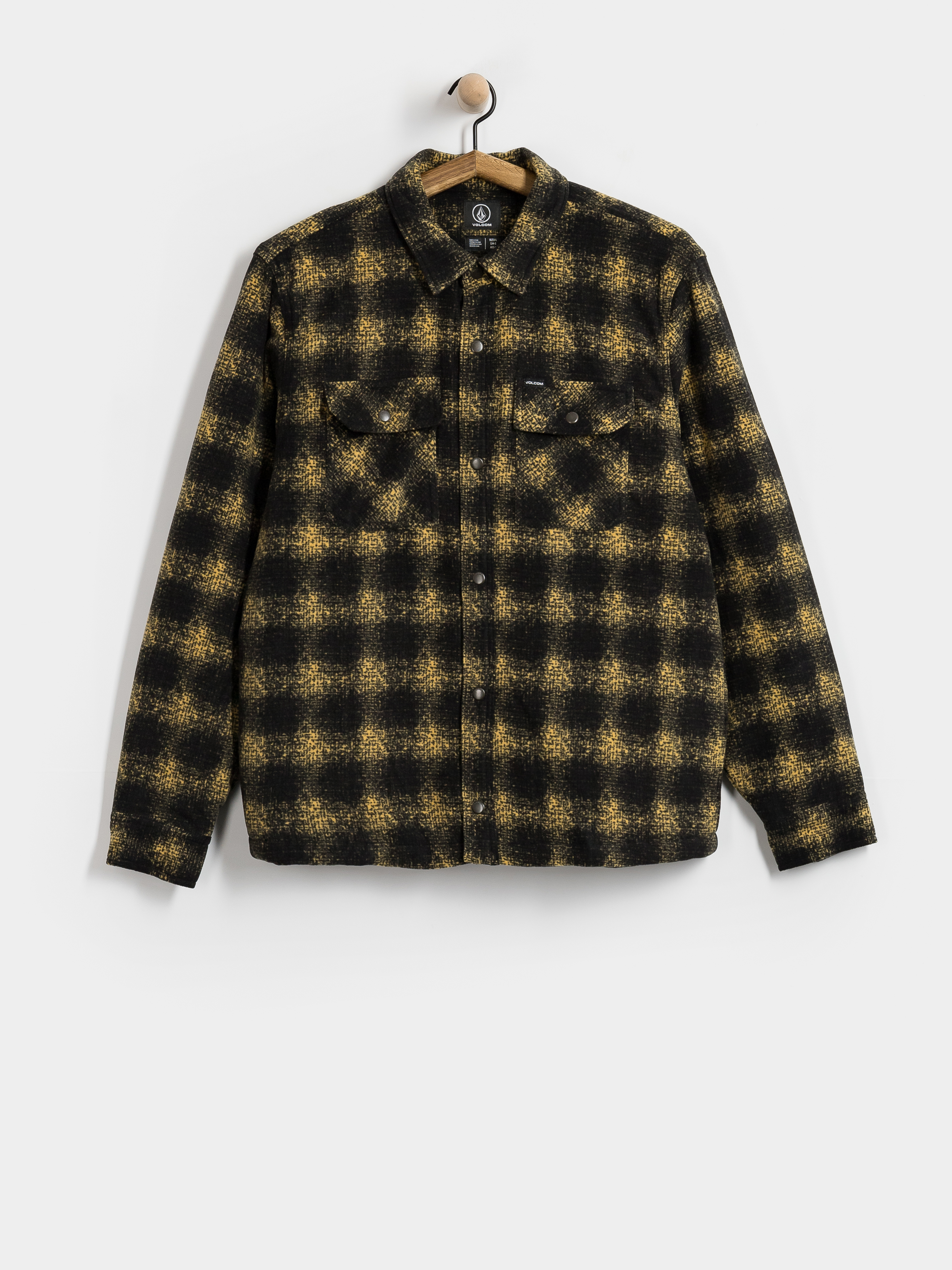 Mikina s kapucí Volcom Bowered II HD (mustard)