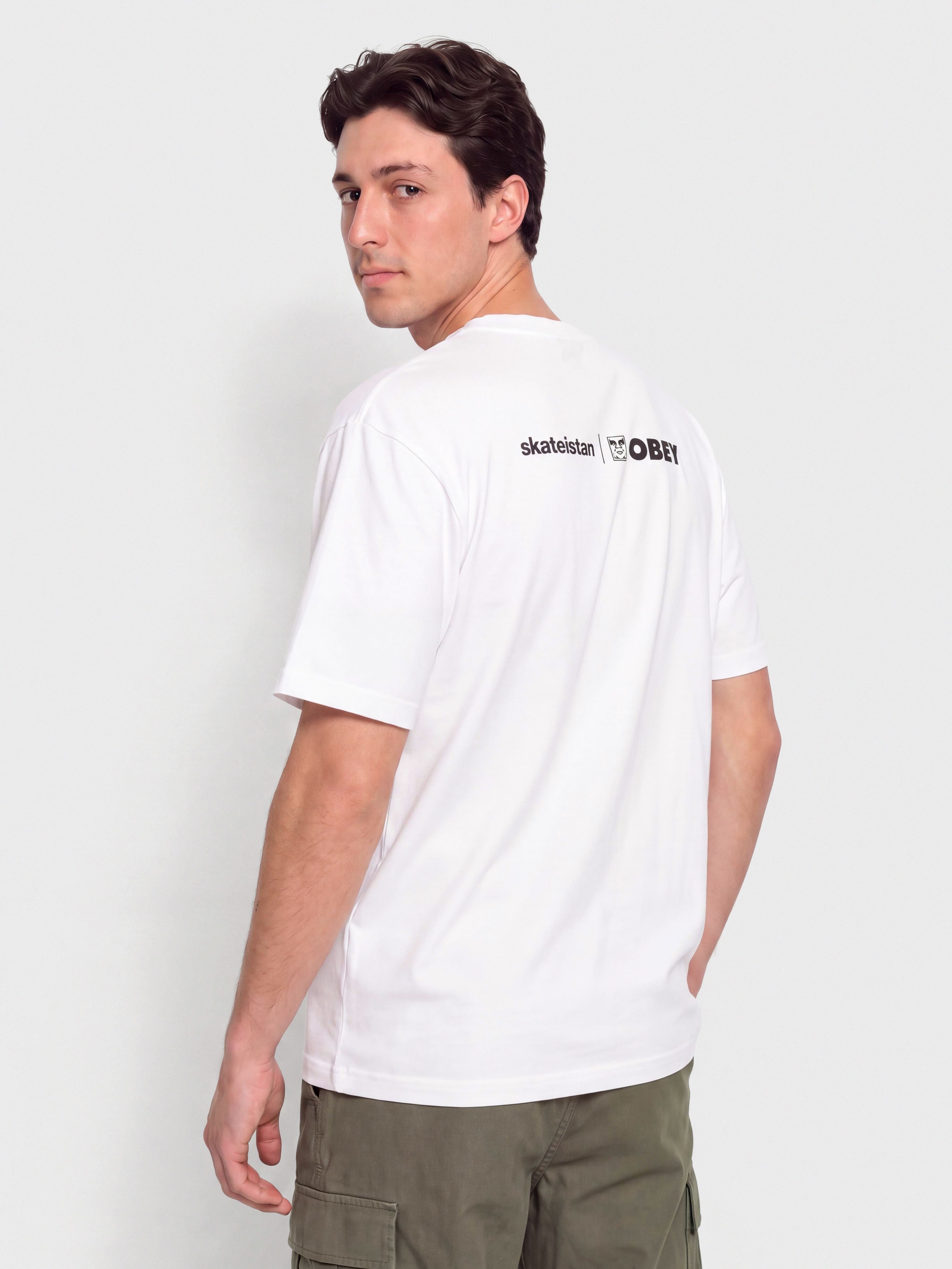 Tričko OBEY Skateistan Photo (white)
