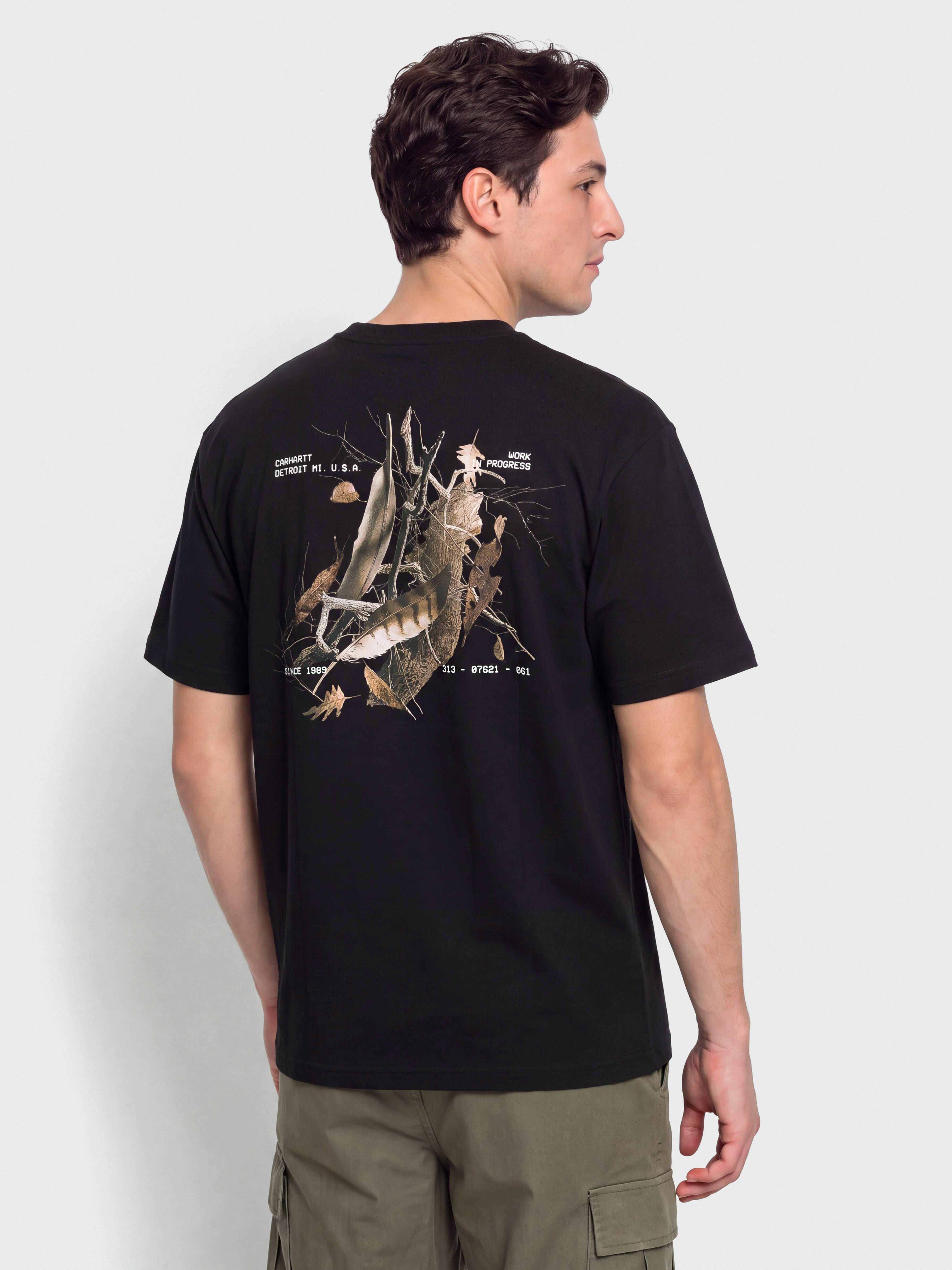Tričko Carhartt WIP Feather Progress (black)