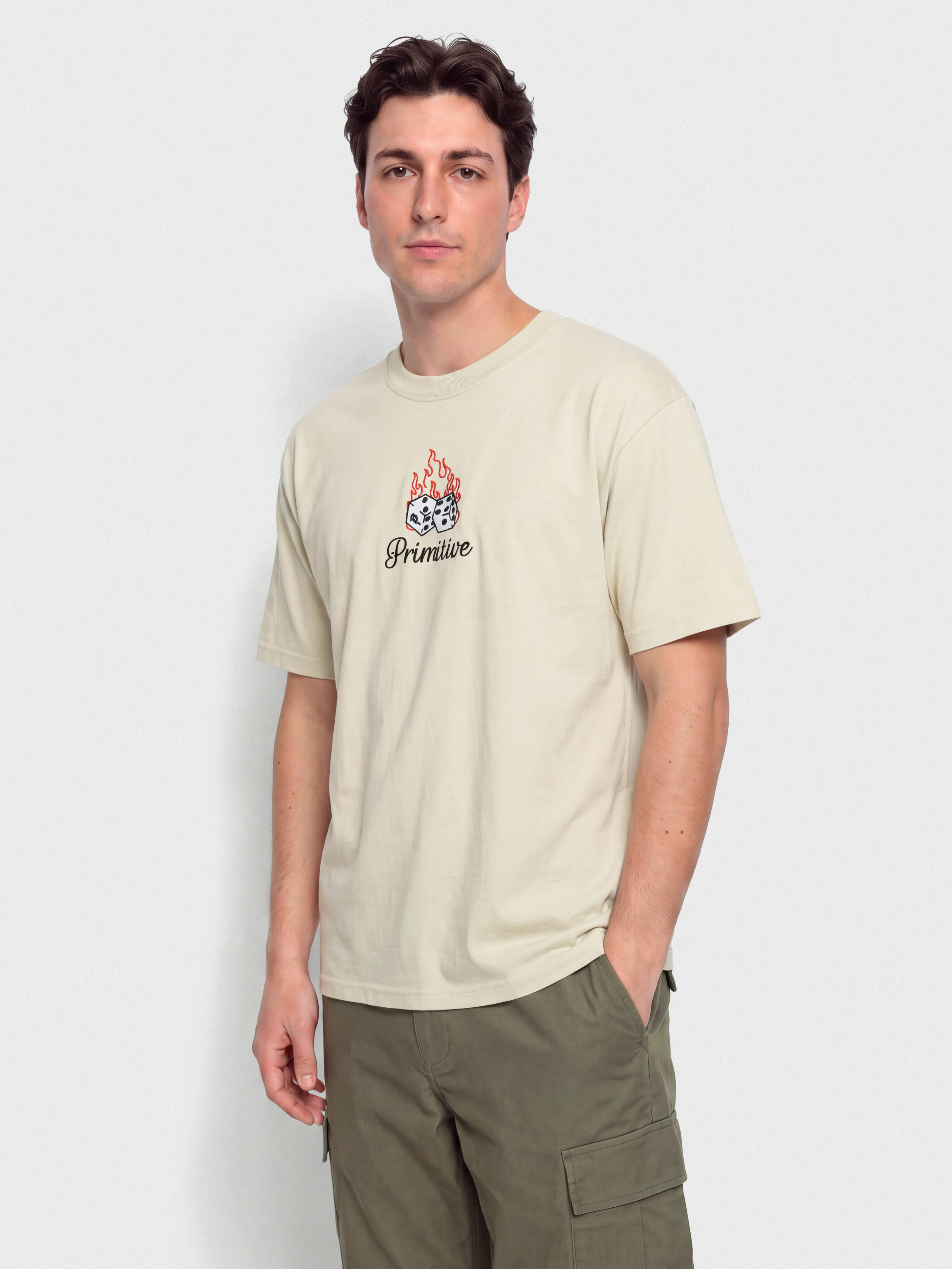 Tričko Primitive Big City (cream)