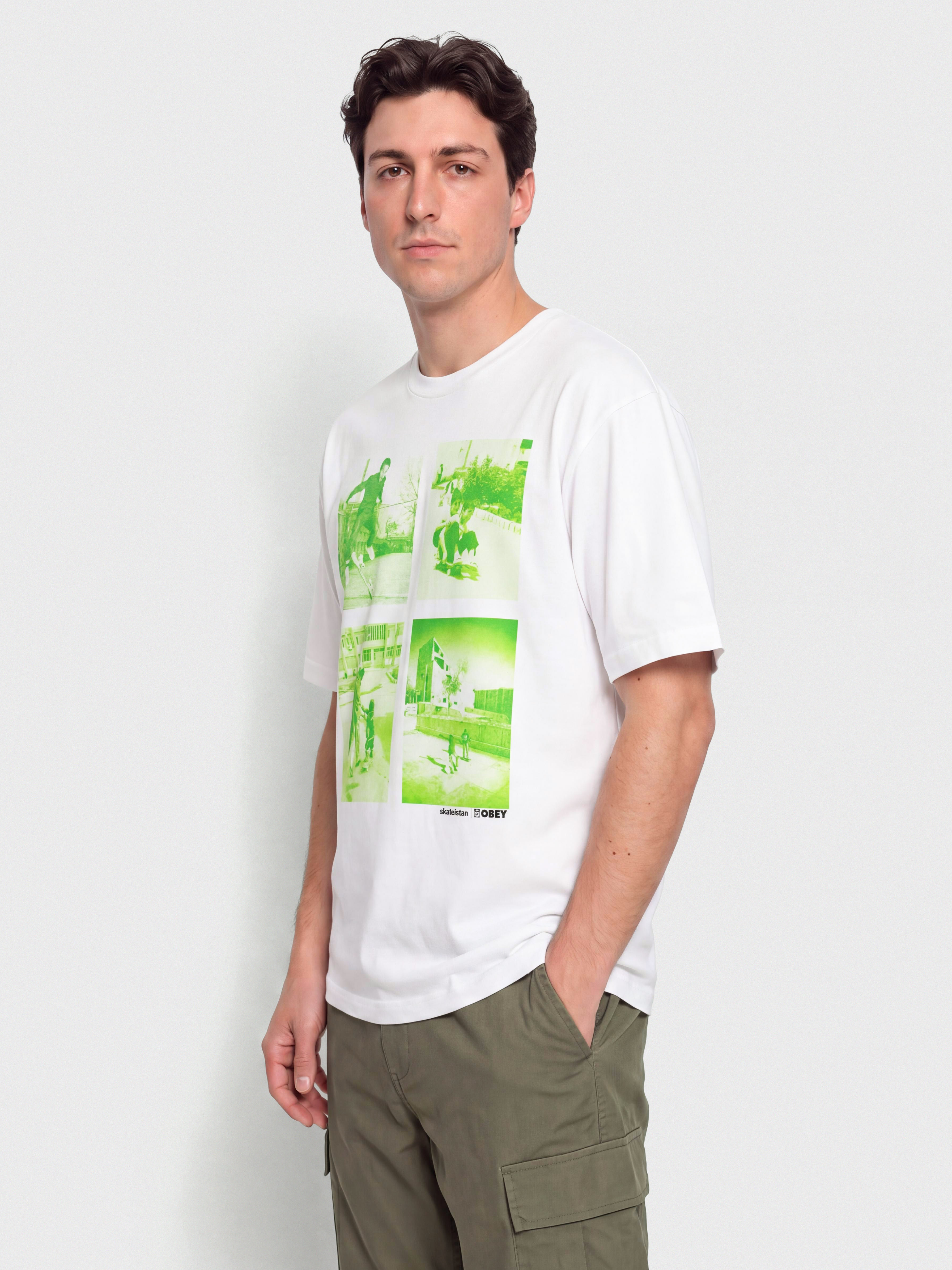 Tričko OBEY Skateistan Child Photo (white)