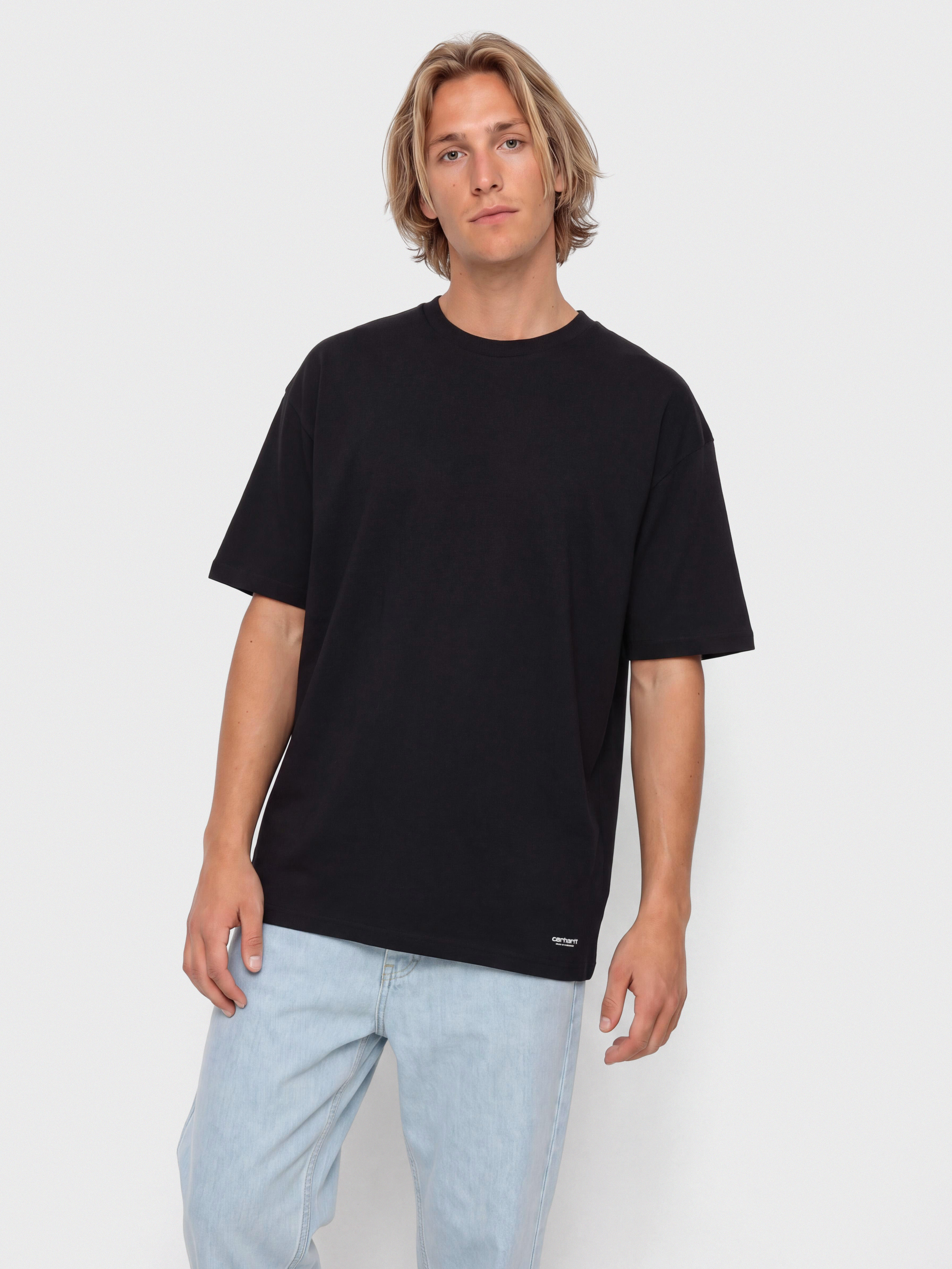 Tričko Carhartt WIP Standard 2 pack (black/black)