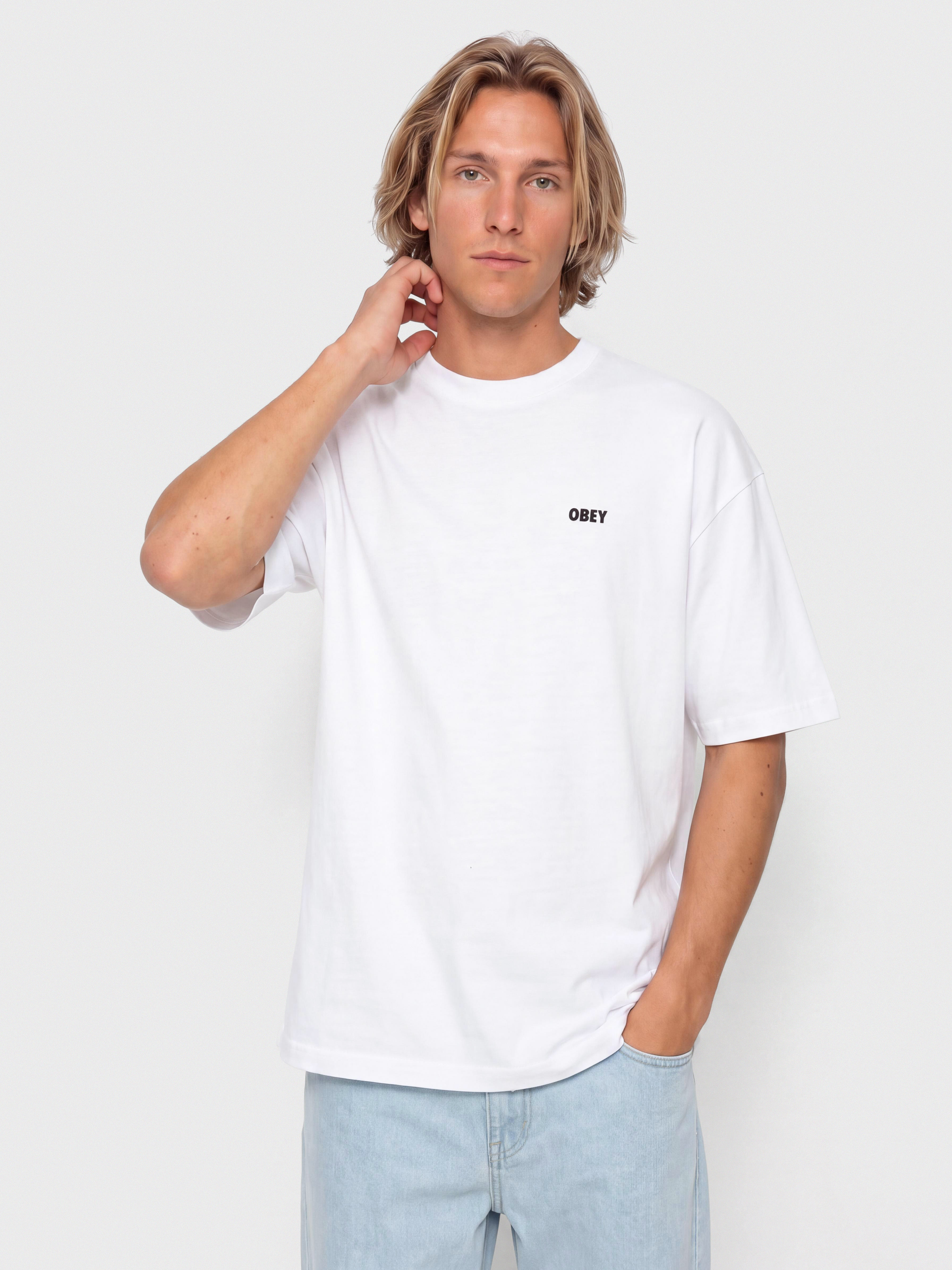 Tričko OBEY Established Works Bold (white)