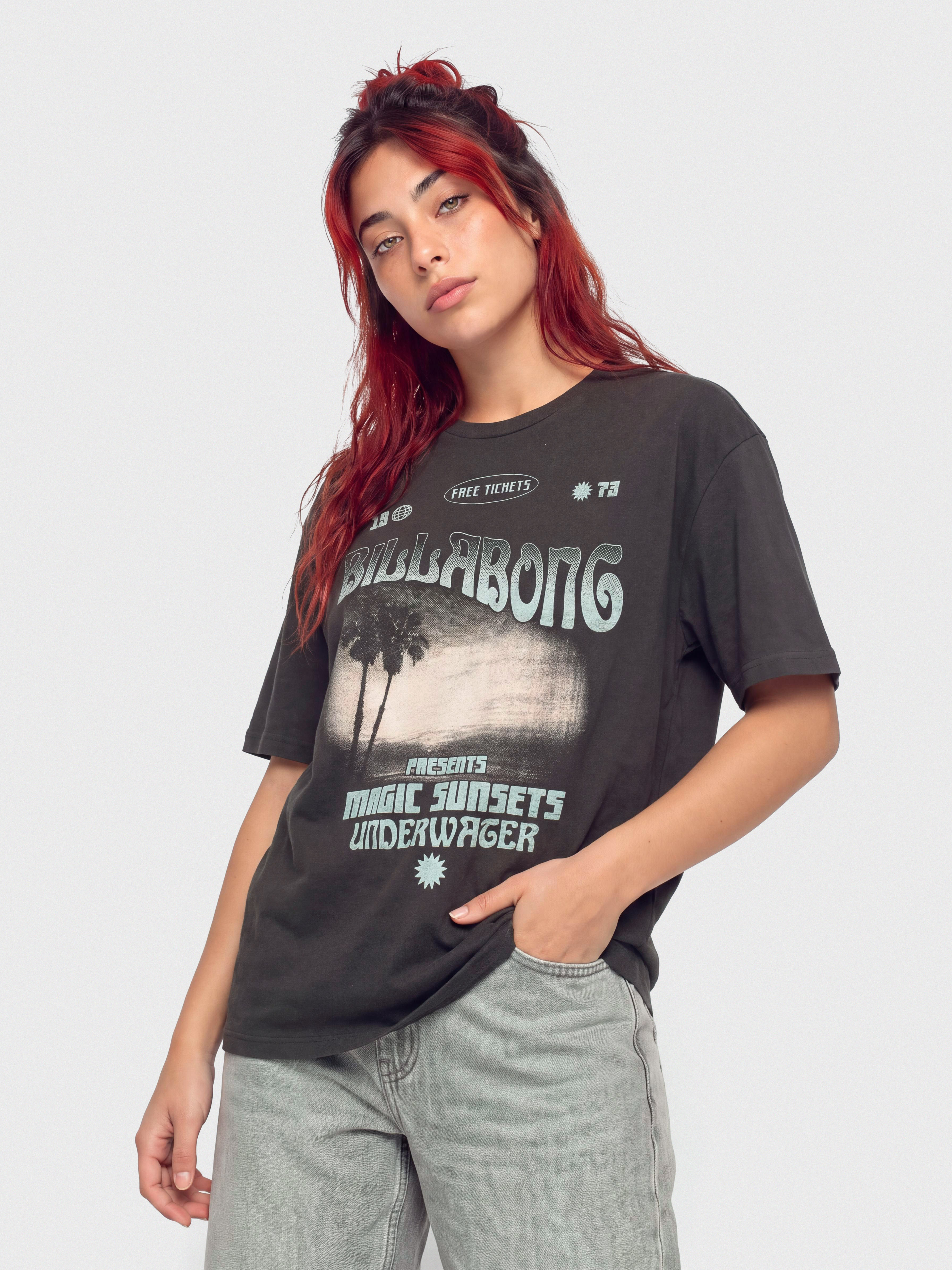 Tričko Billabong Take A Tour Wmn (off black)