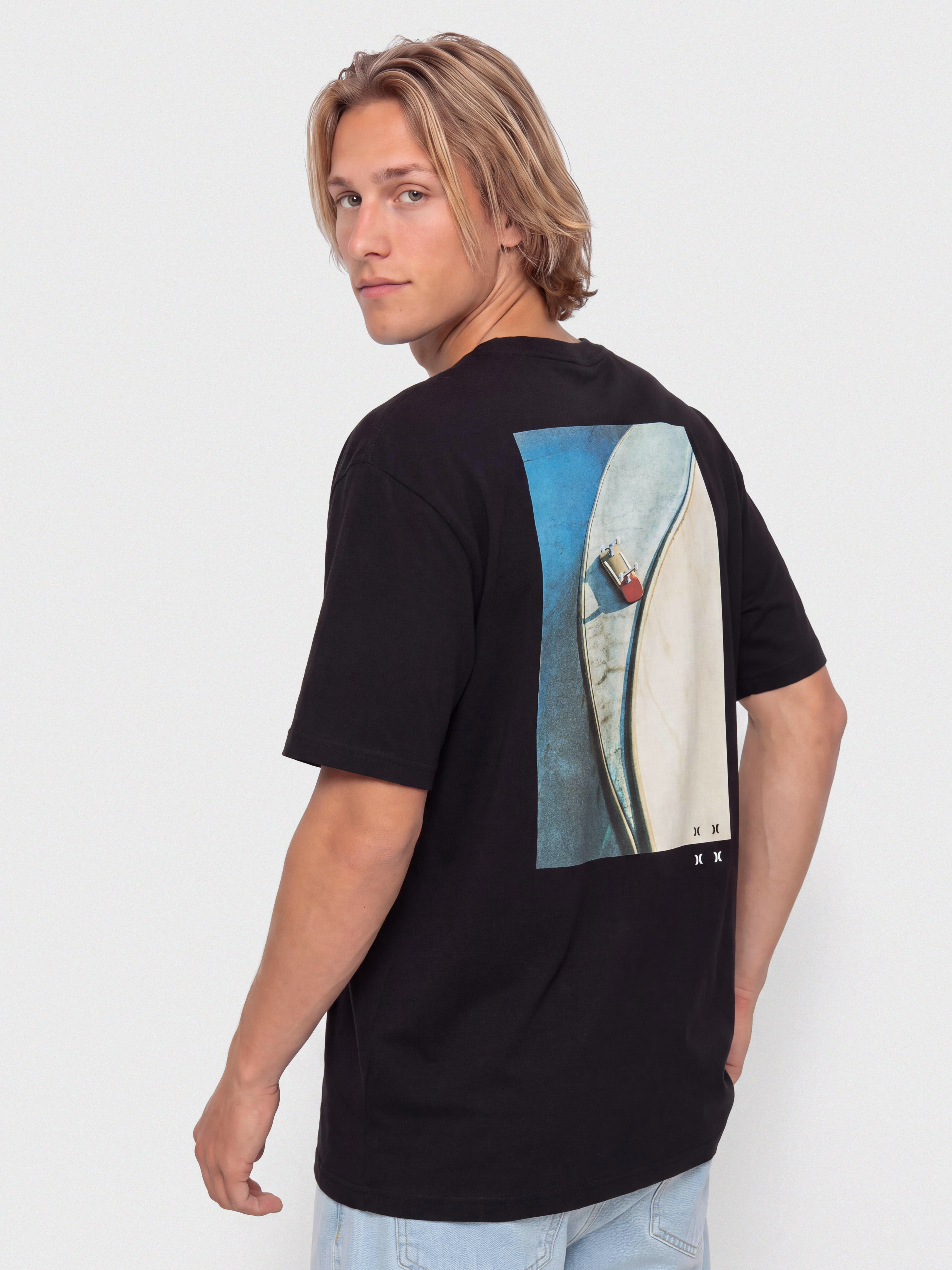 Tričko Hurley Bcnk8 Washed (black)