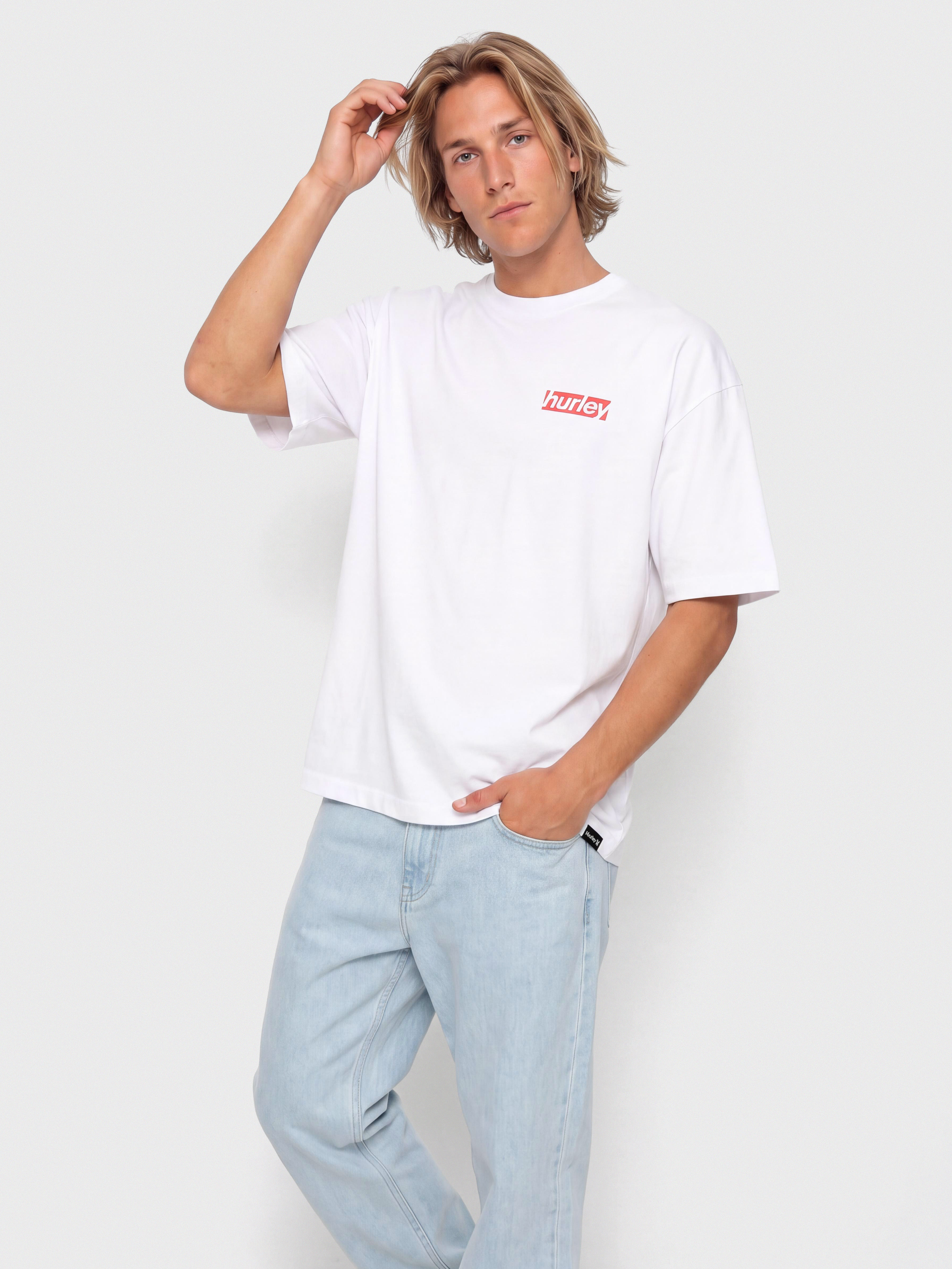 Tričko Hurley Throwback Fill (white)