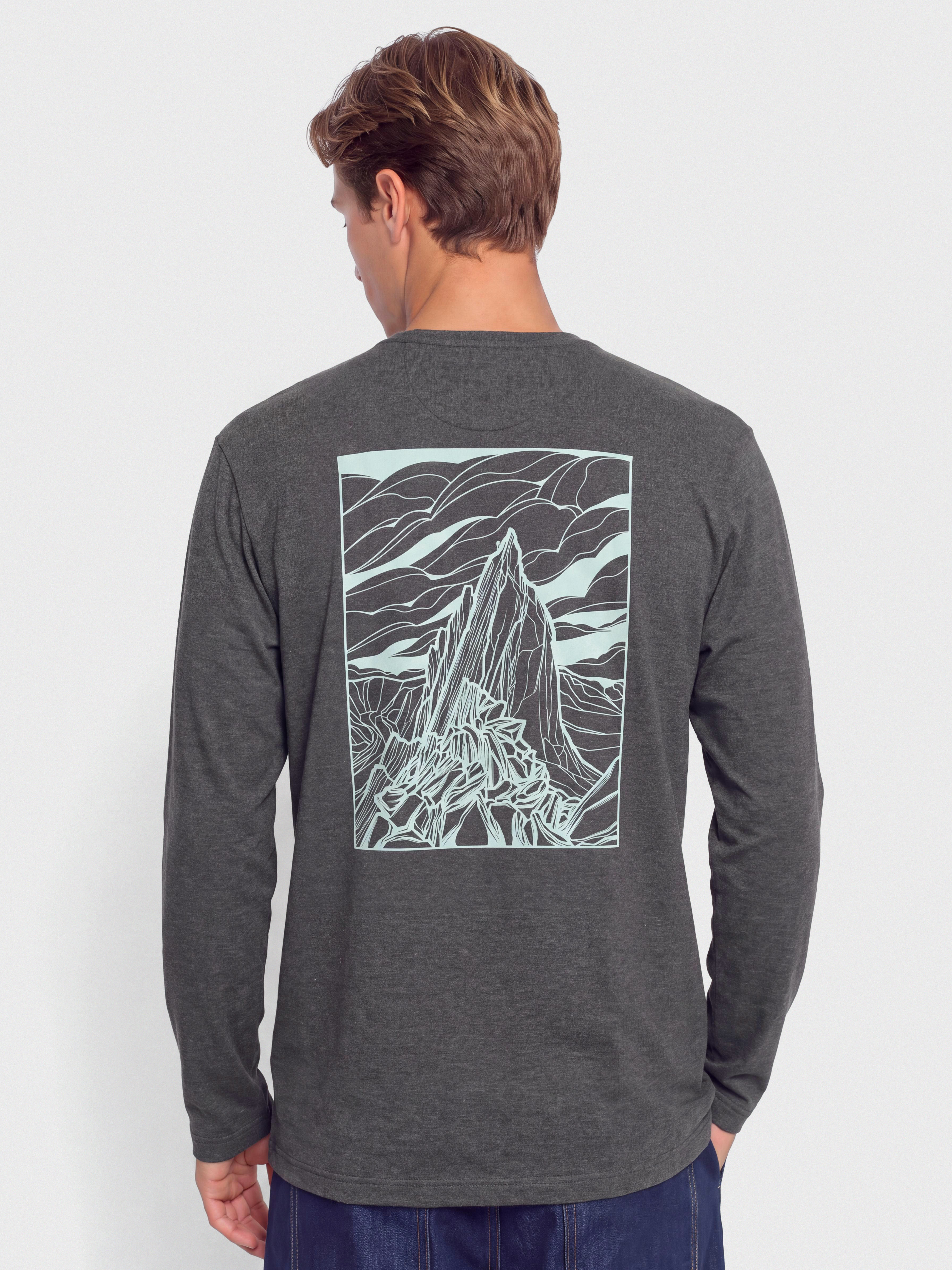 Mikina Patagonia Lightweight Cloud Crag Wildrise (ink black)