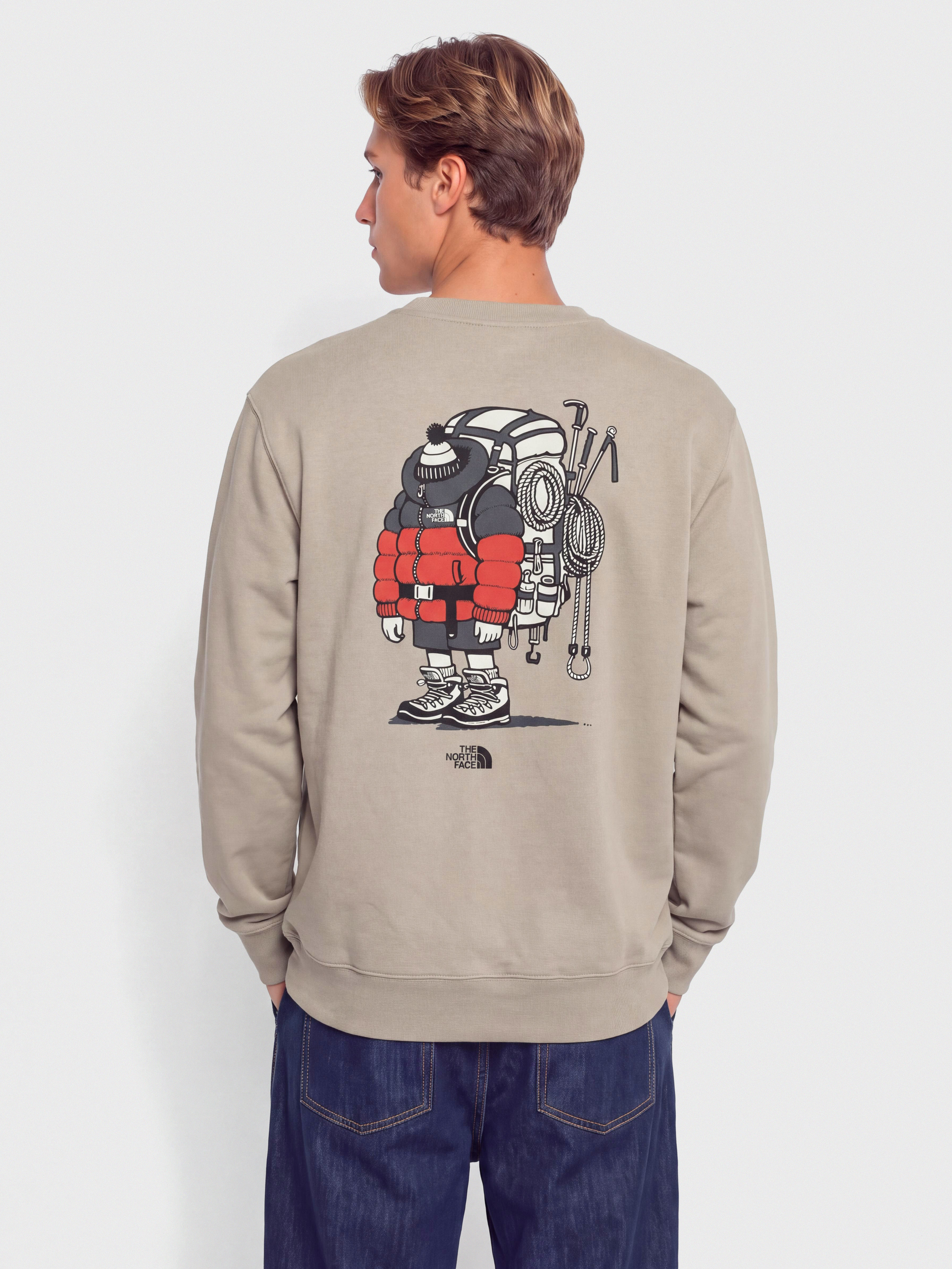 Mikina The North Face Gear Up Get Out Relaxed (stone slab)