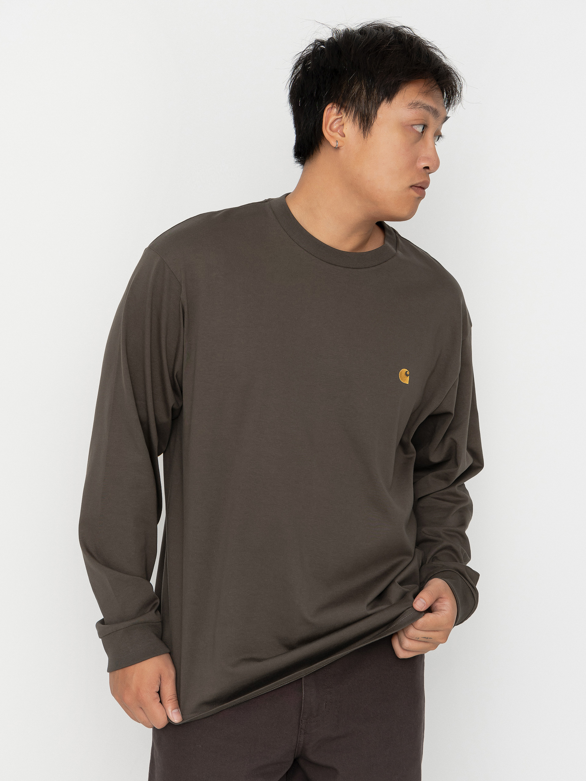 Triko Carhartt WIP Chase (shungite/gold)