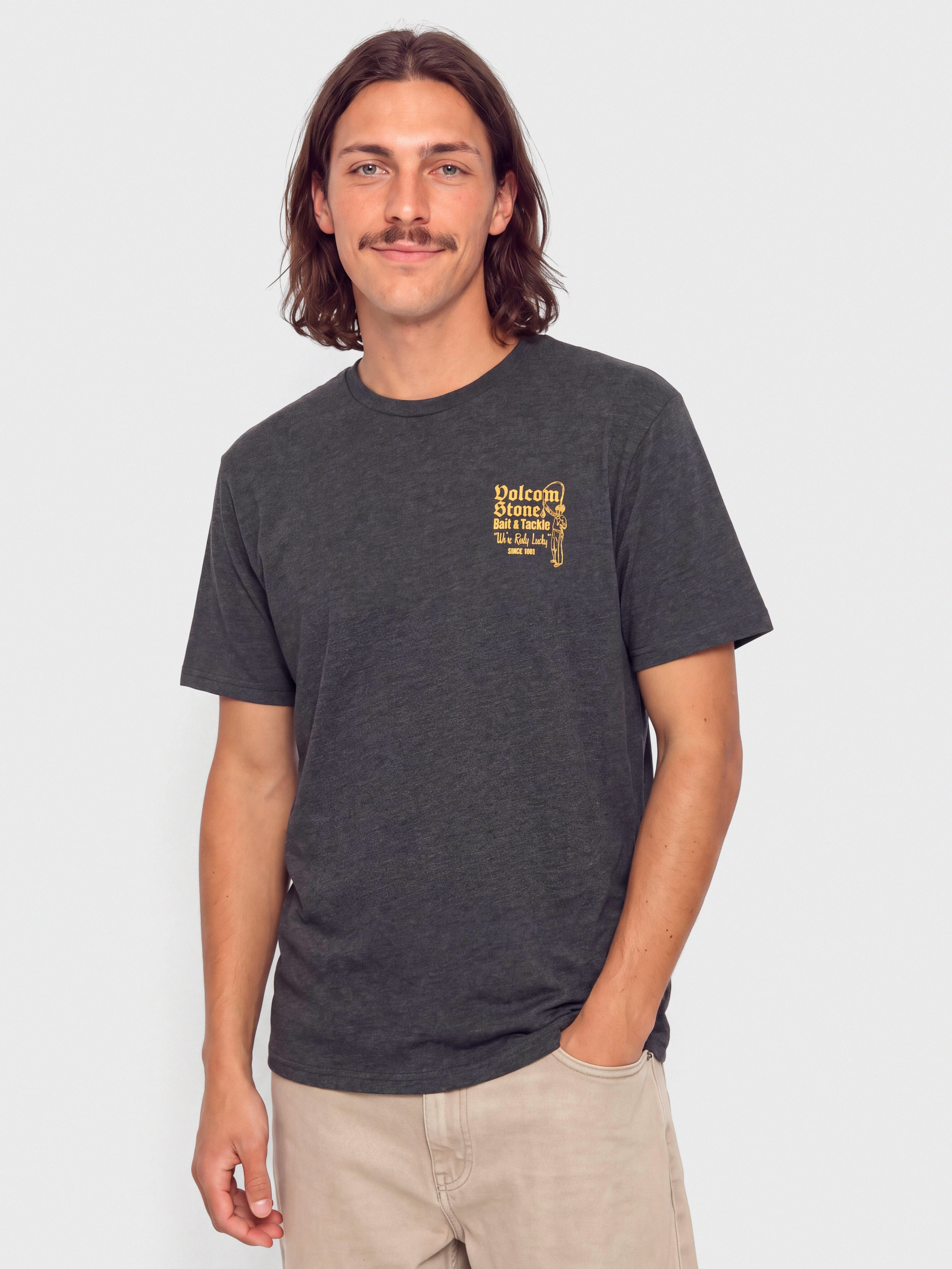 Tričko Volcom Reely Lucky Hth (heather black)