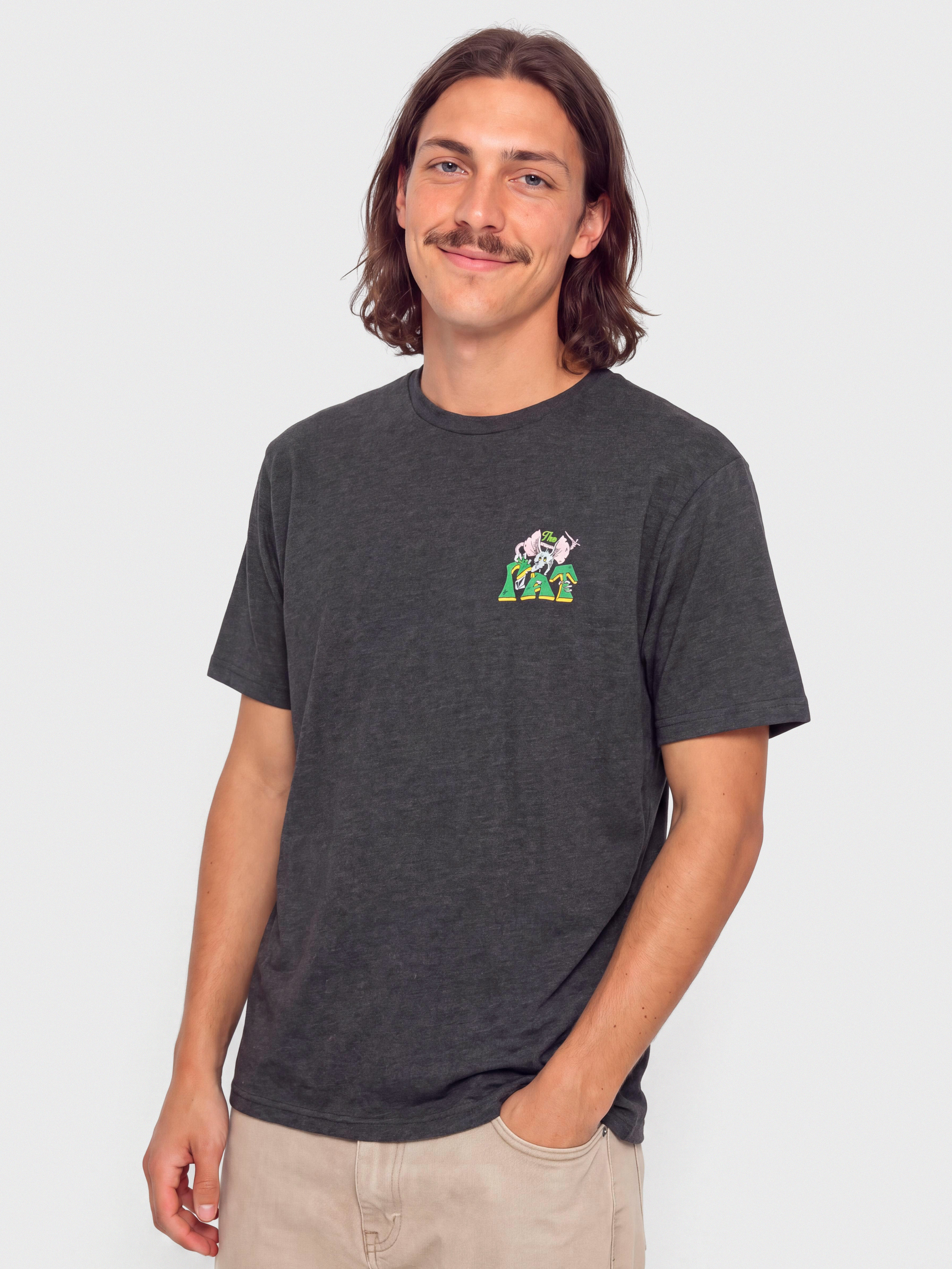 Tričko Volcom Tipsy Rat Hth (heather black)