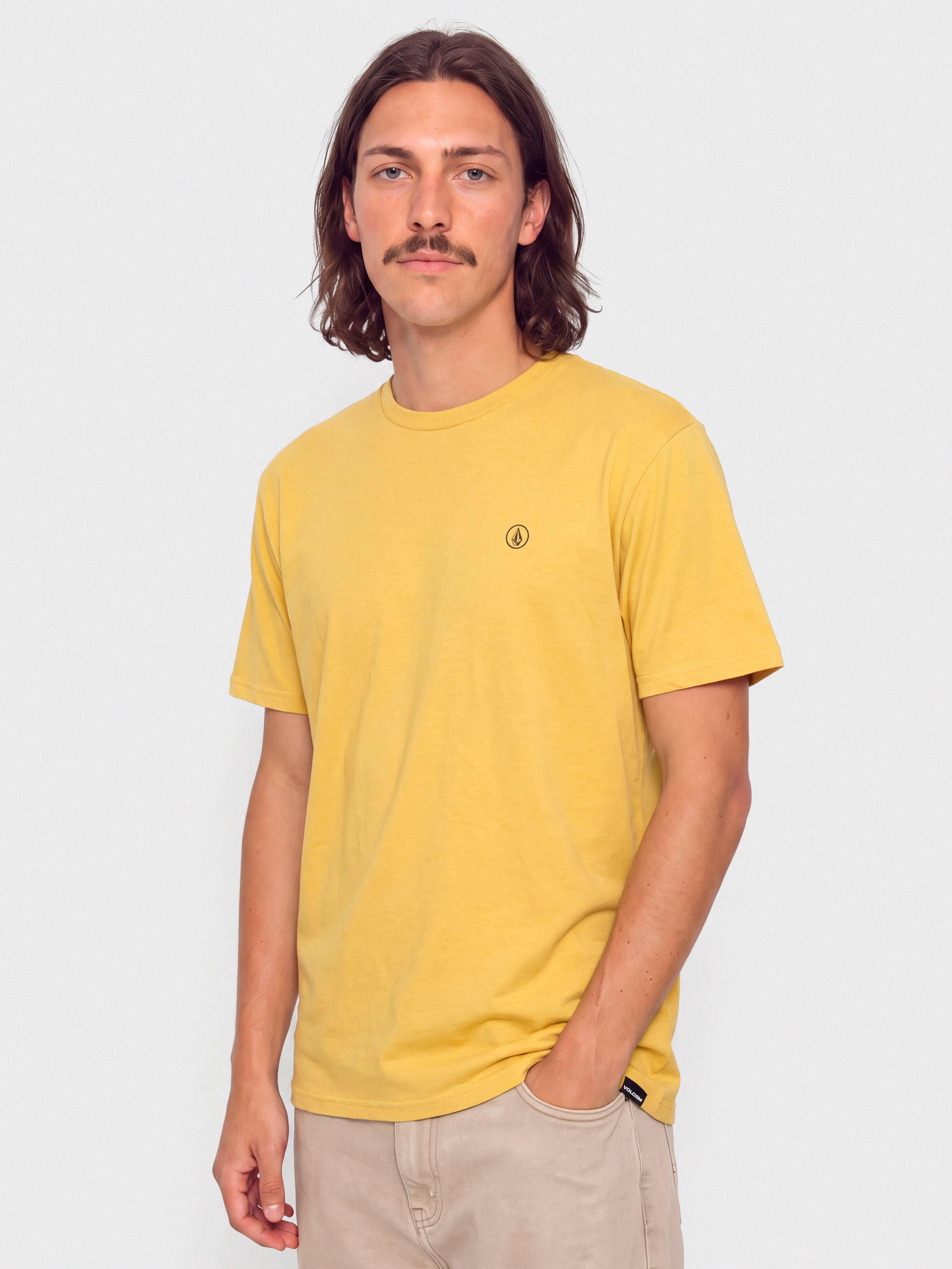 Tričko Volcom Circle Blanks Hth (mustard)