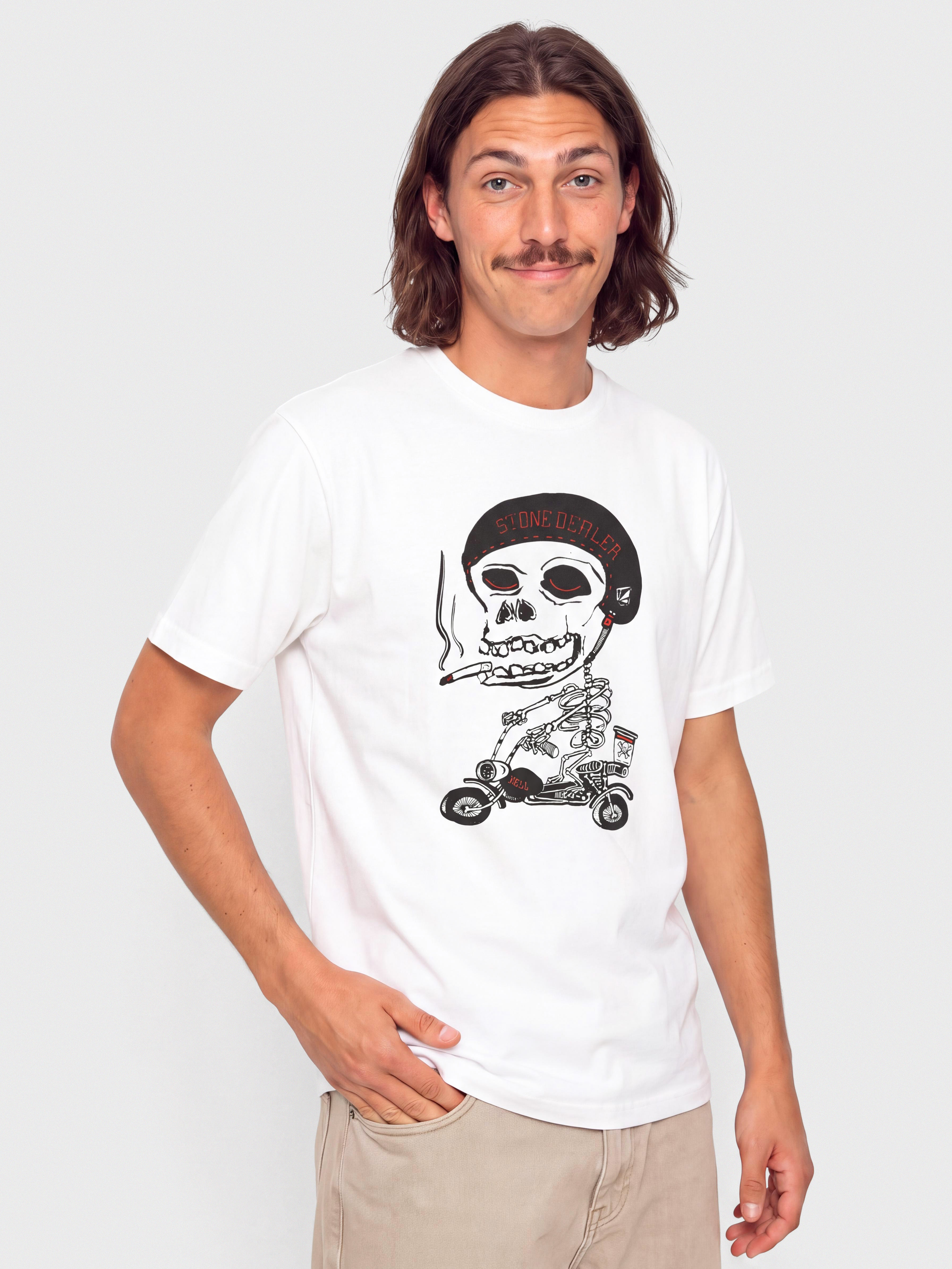 Tričko Volcom Pierbike Bsc (white)