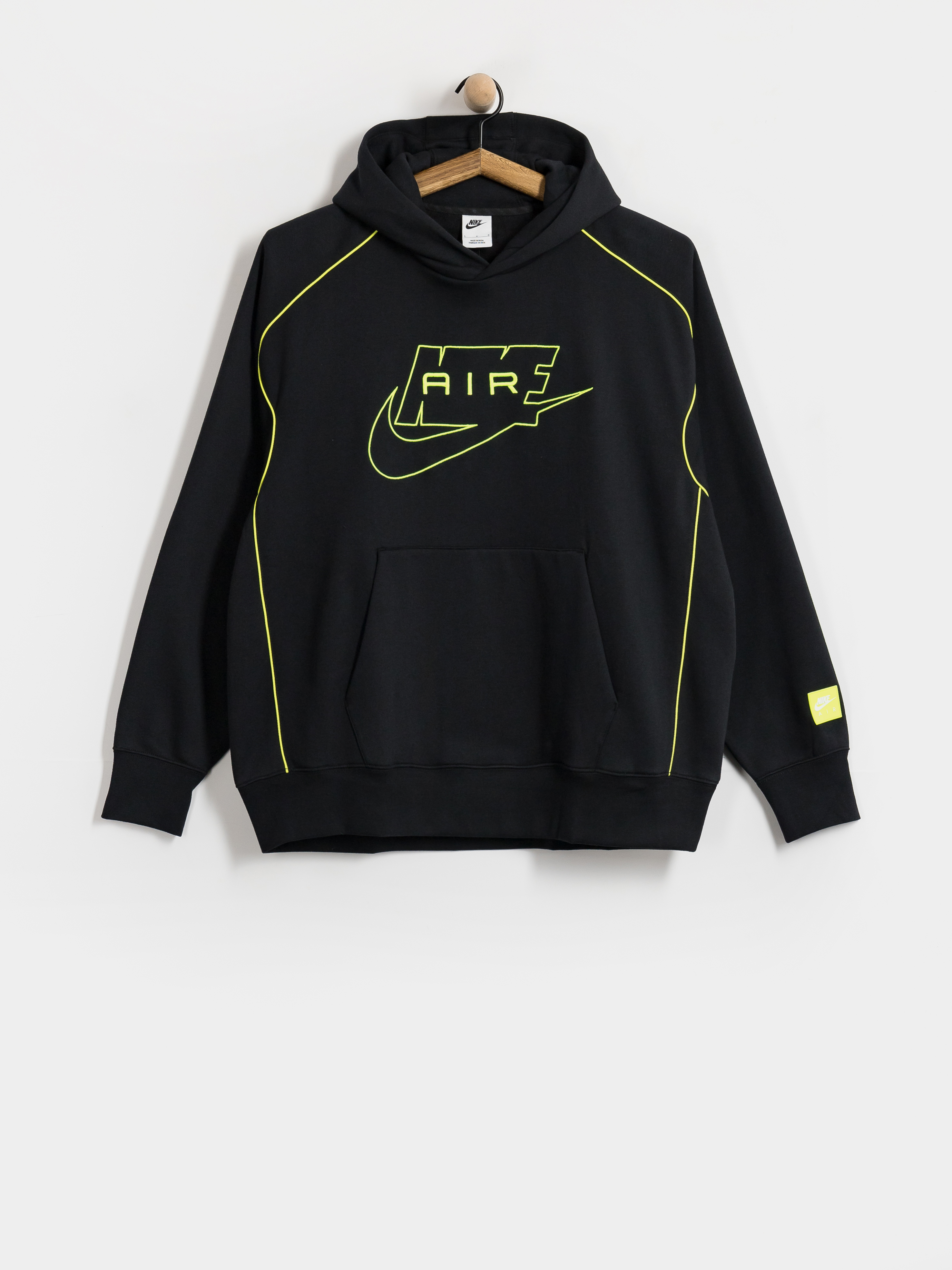 Mikina s kapucu00ed Nike SB Nike Air HD (black/volt/volt)