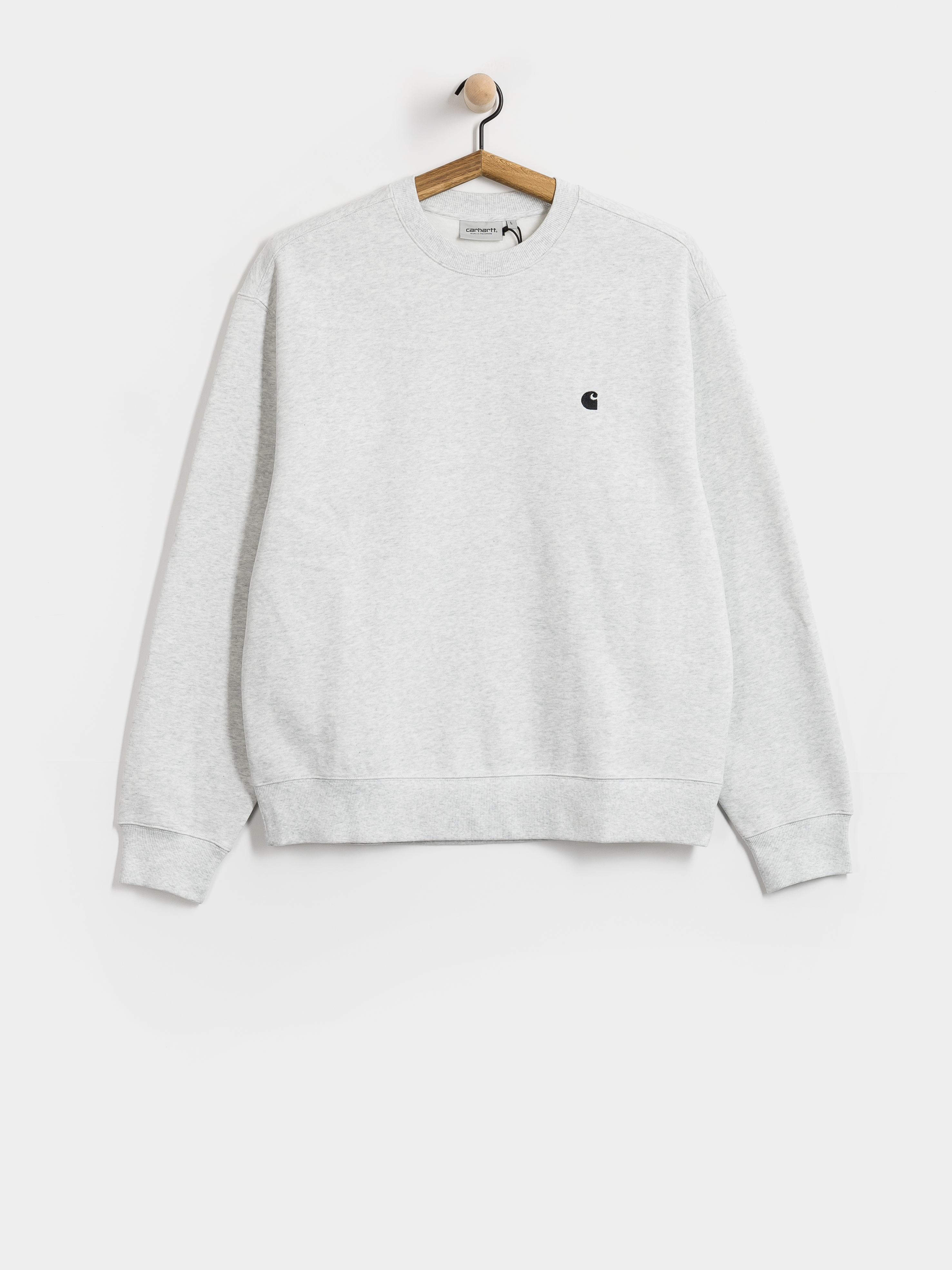Mikina Carhartt WIP Mack (ash heather/black)