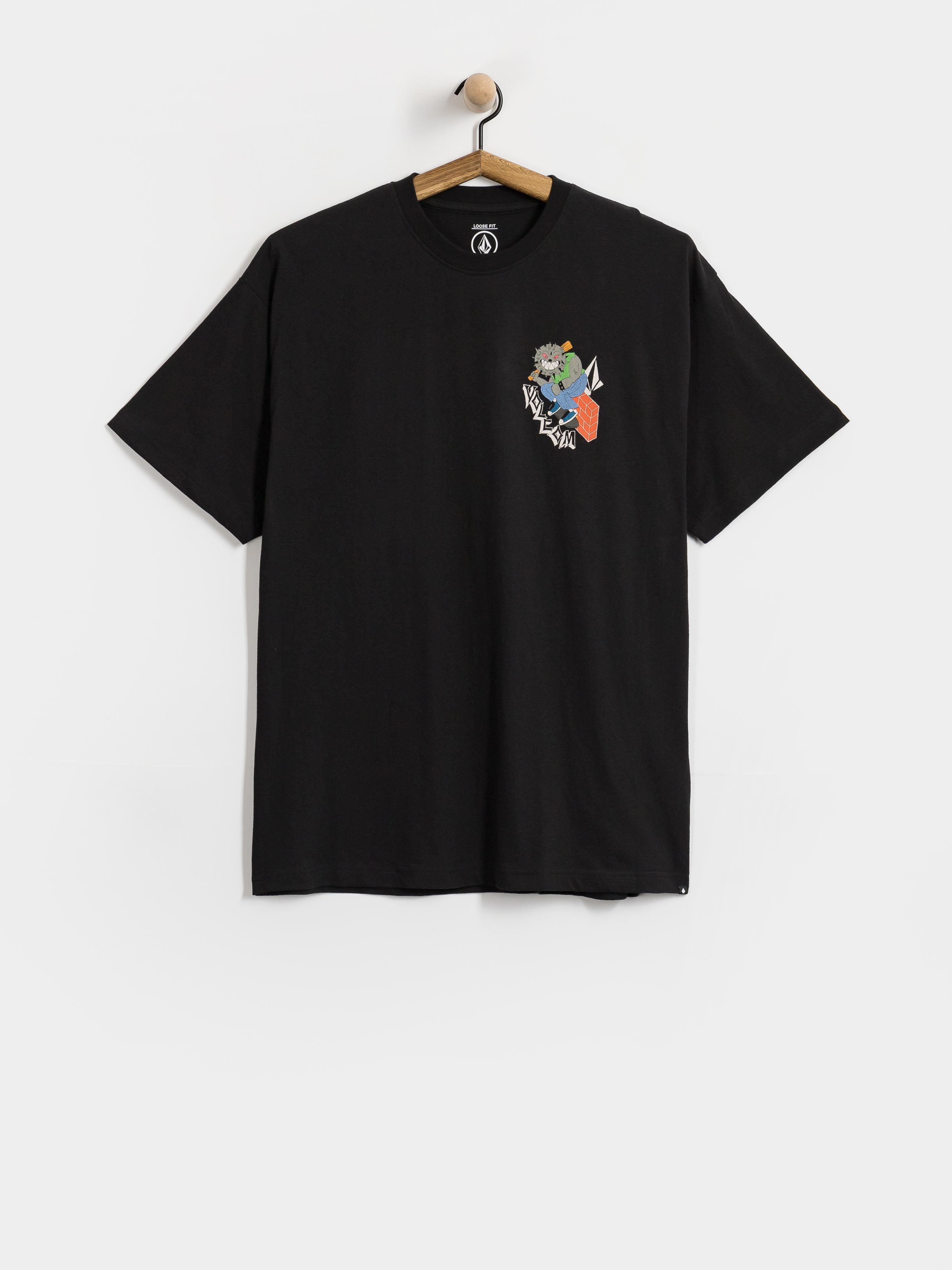 Tričko Volcom Sk8 Break Lse (black)