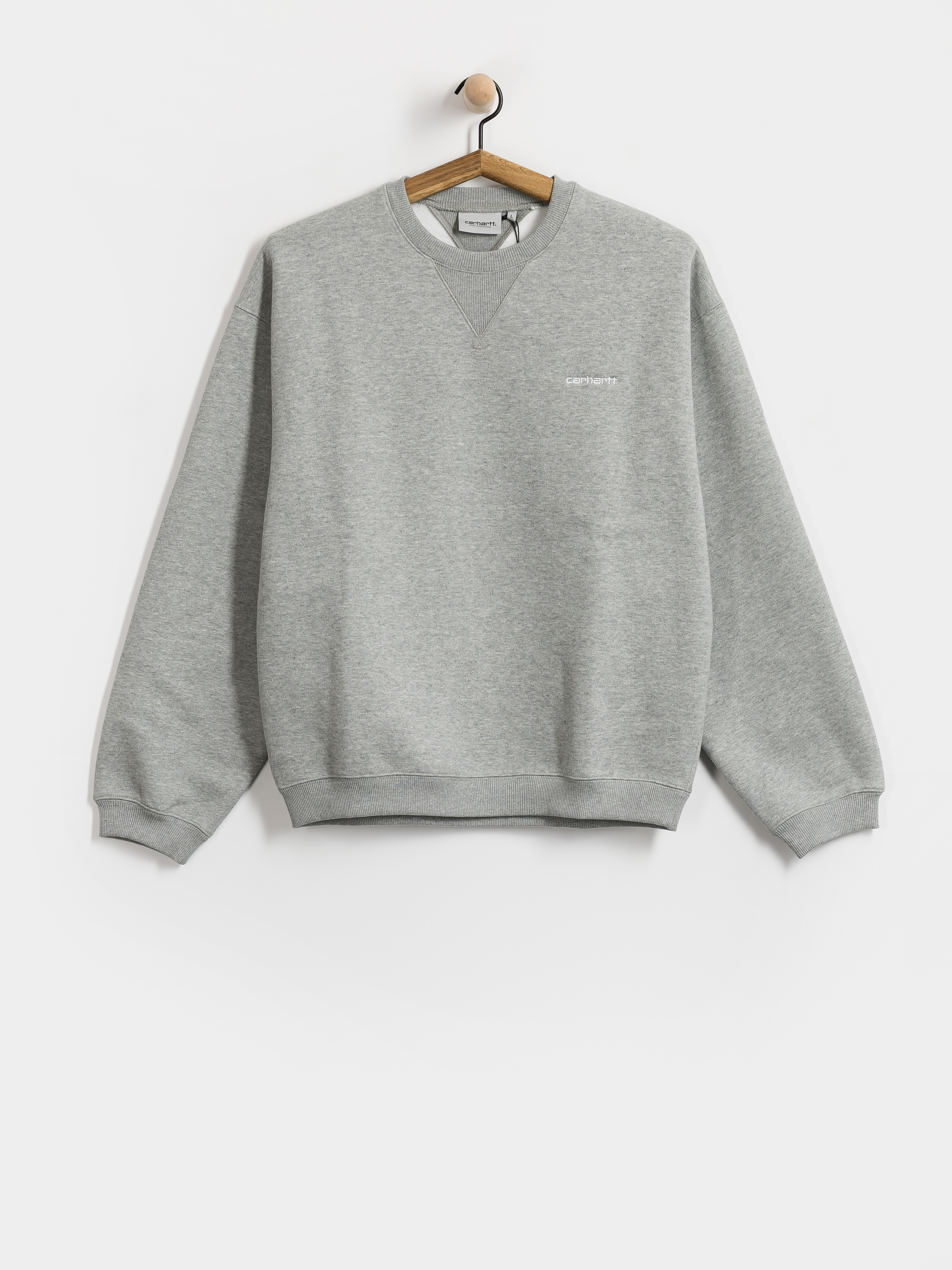 Mikina Carhartt WIP Ebbert (grey heather/white)