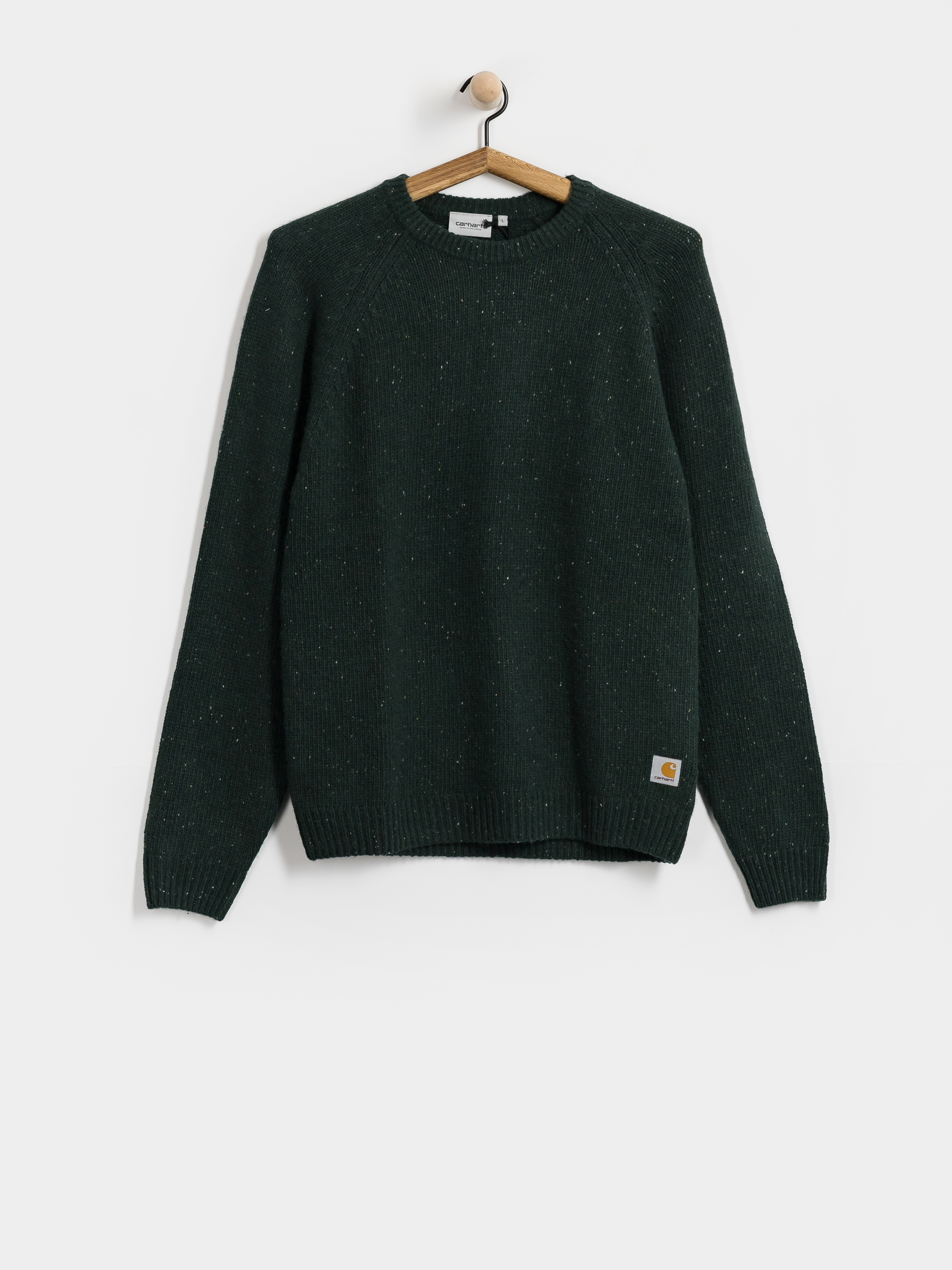 Svetr Carhartt WIP Anglistic (speckled dark scarab)
