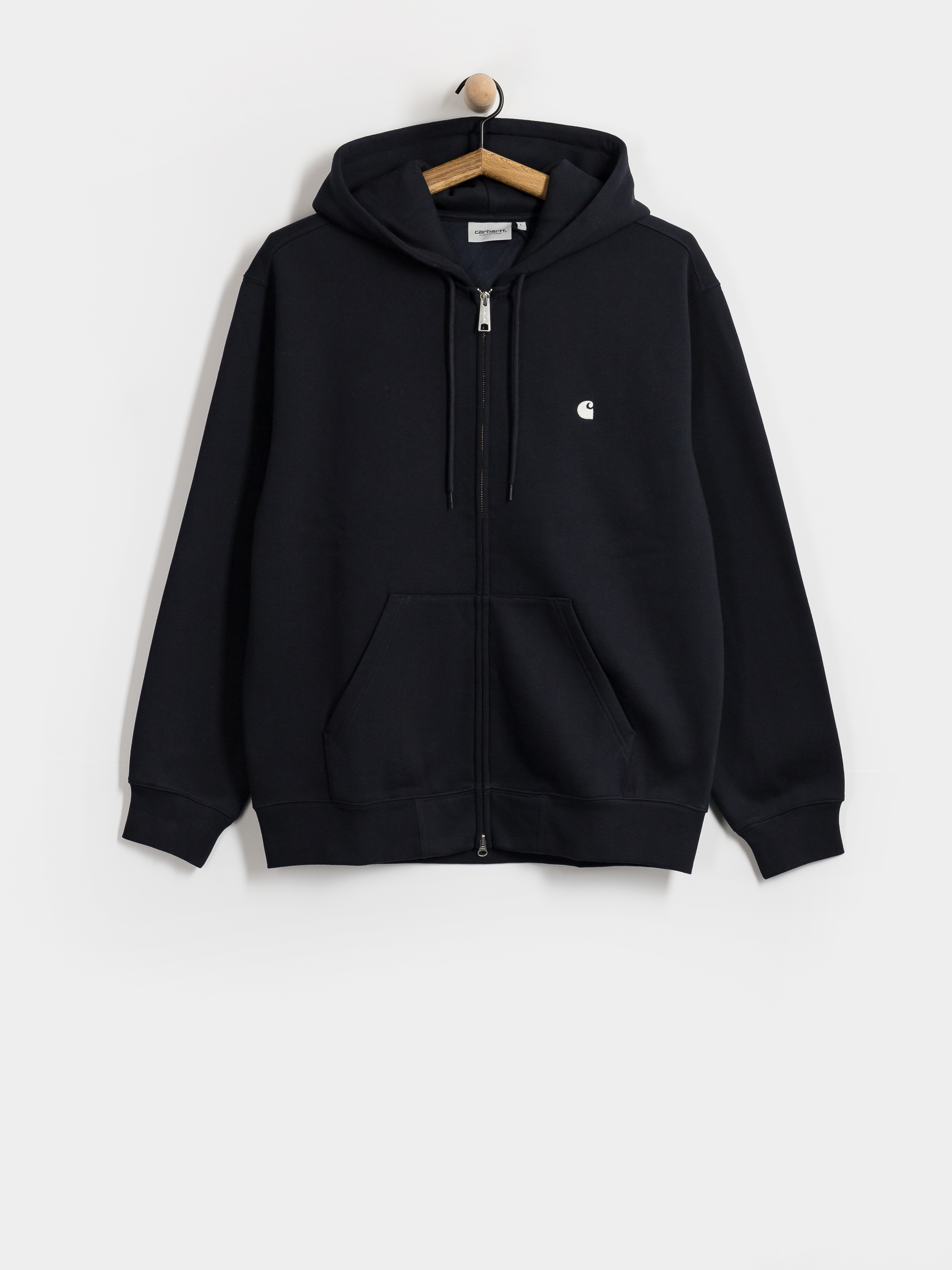 Mikina s kapucí Carhartt WIP Mack ZHD (dark navy/wax)