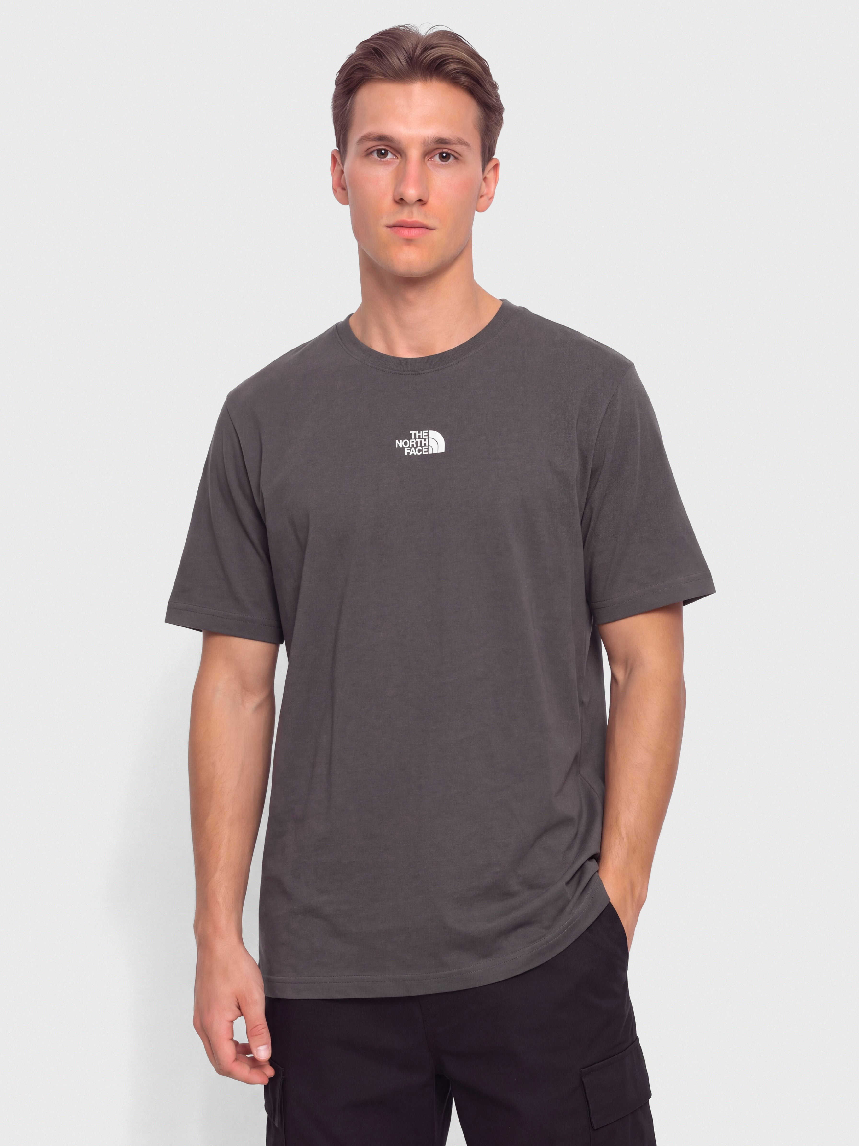 Tričko The North Face Essential Center Logo Relaxed (anthracite grey)