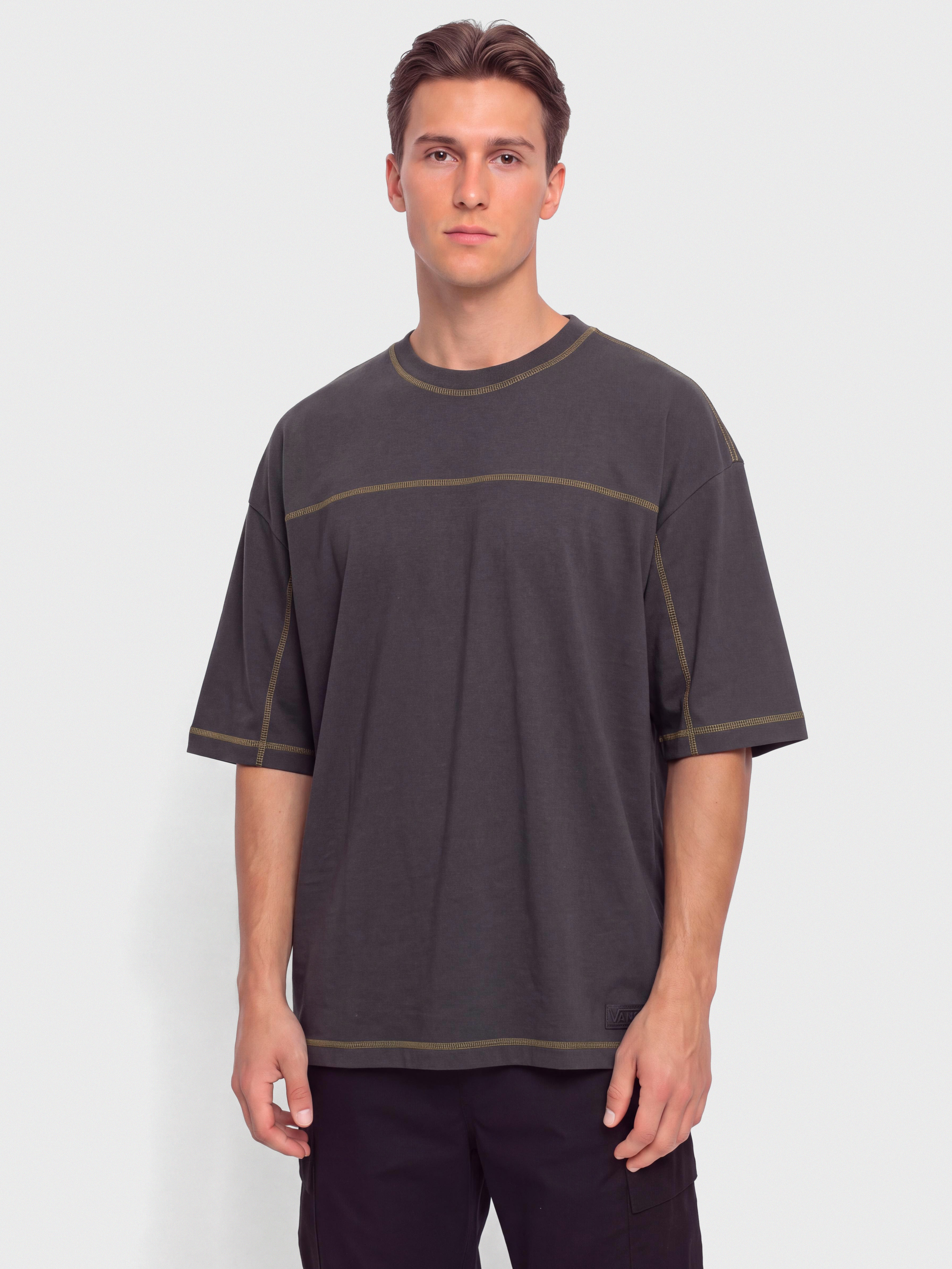 Tričko Vans Contrast Stitch Loose Fit (charcoal grey)