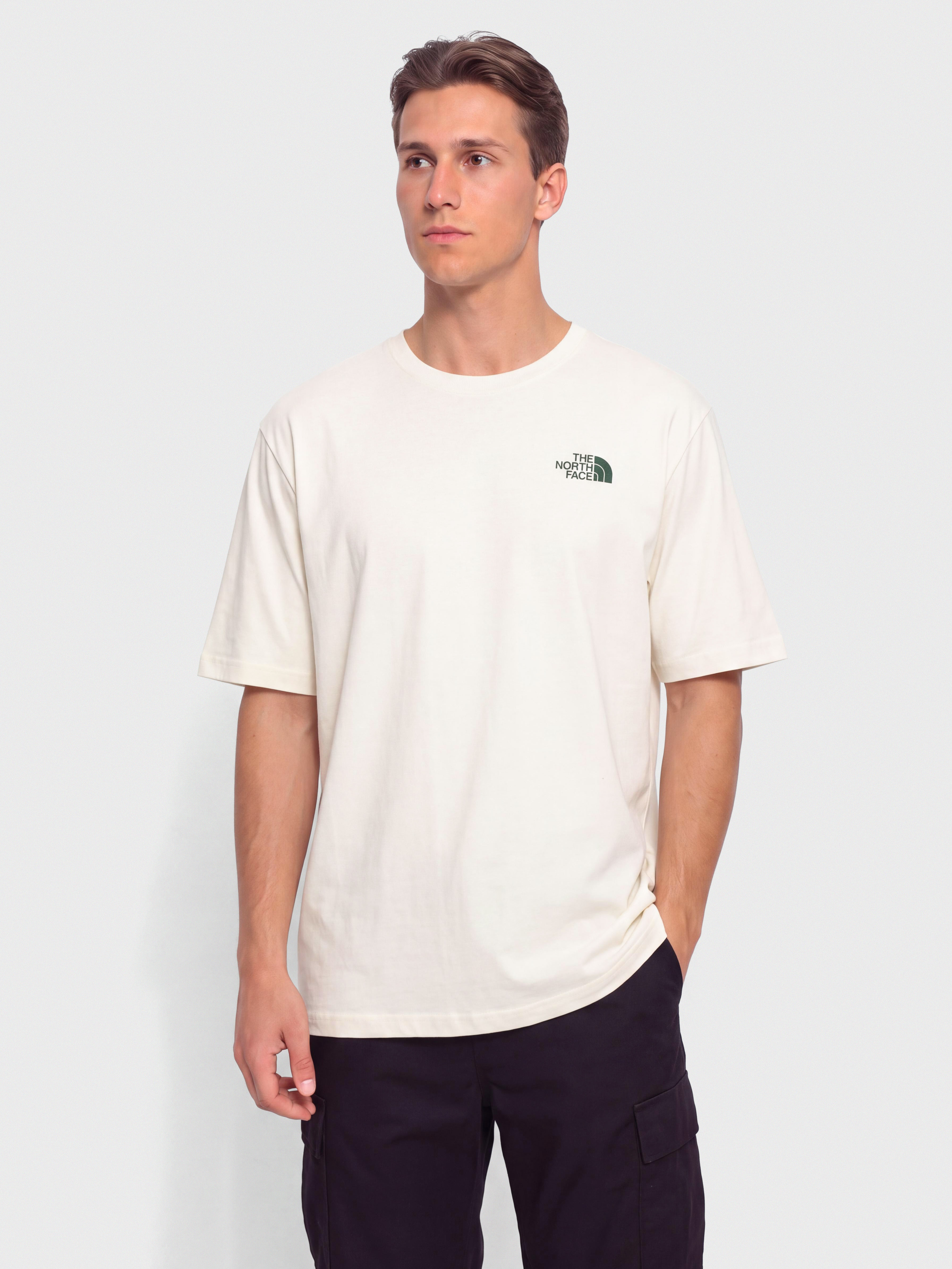 Tričko The North Face Retro Earth Relaxed (white dune)